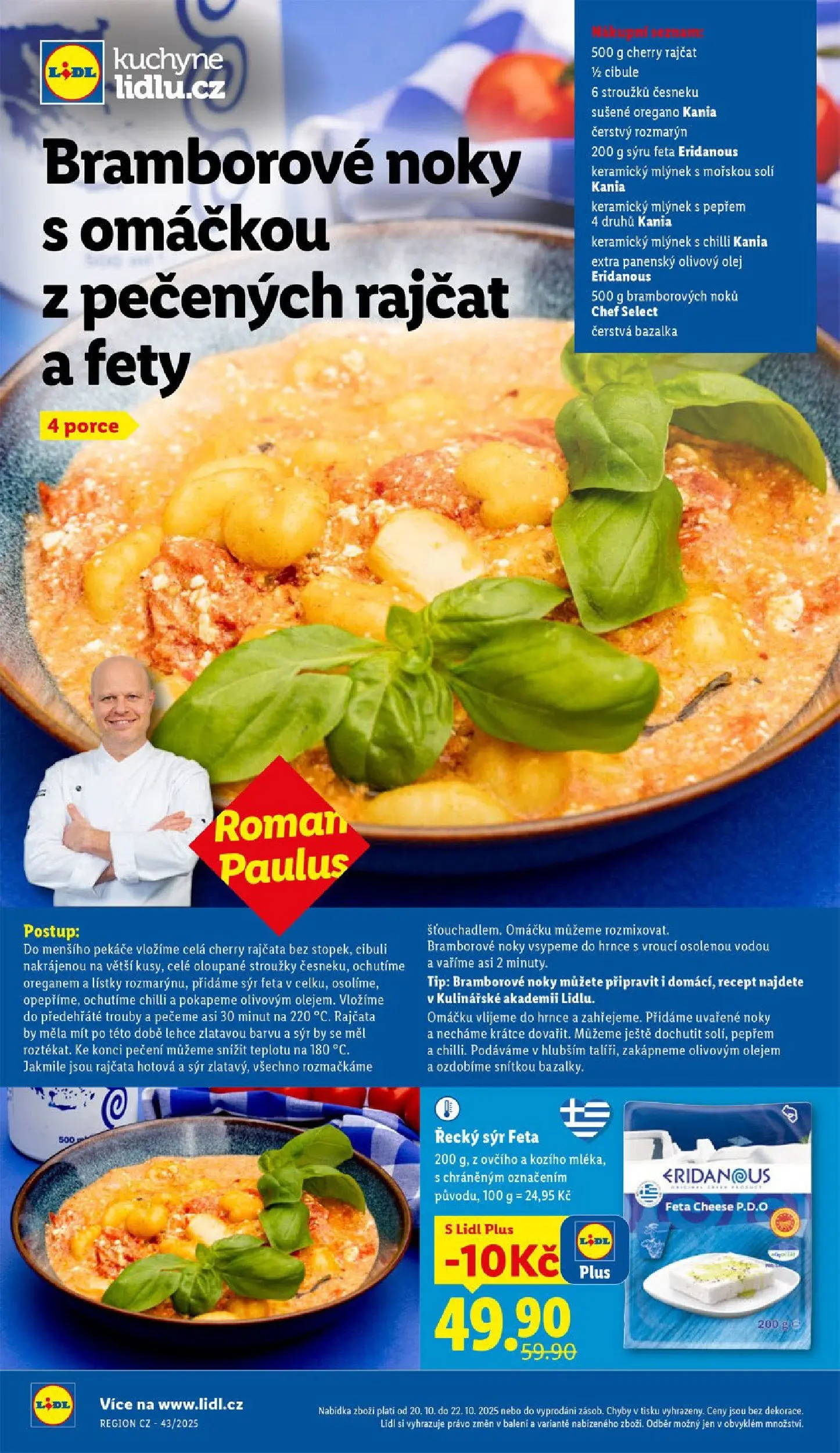 Lidl leták od 19.10.2025 - Nový akční leták | Strana: 44 | Produkty: Olej, Extra panenský olivový olej, Noky, Feta