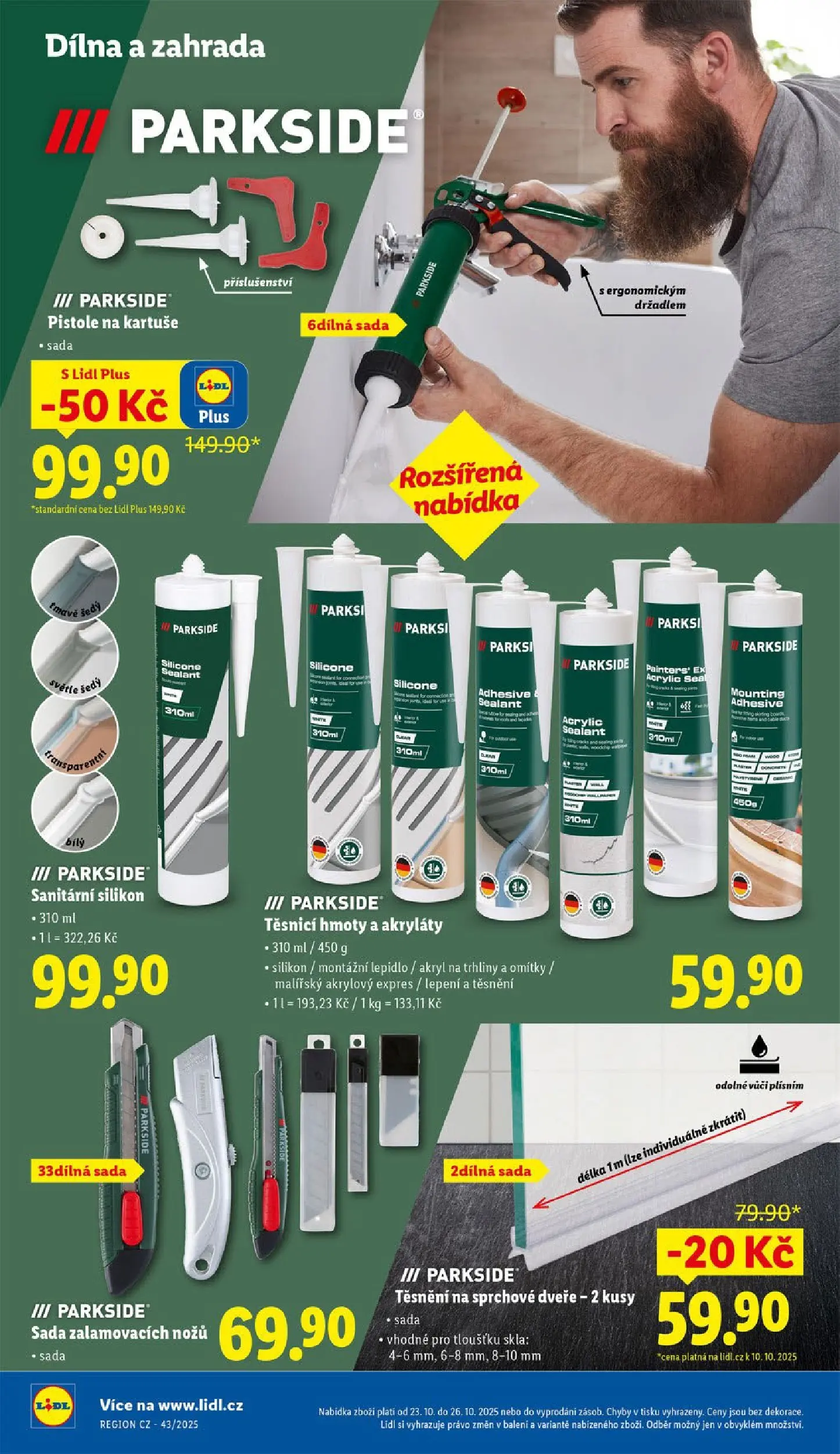 Lidl leták od 19.10.2025 - Nový akční leták | Strana: 32 | Produkty: Parkside, Zahrada, Silikon