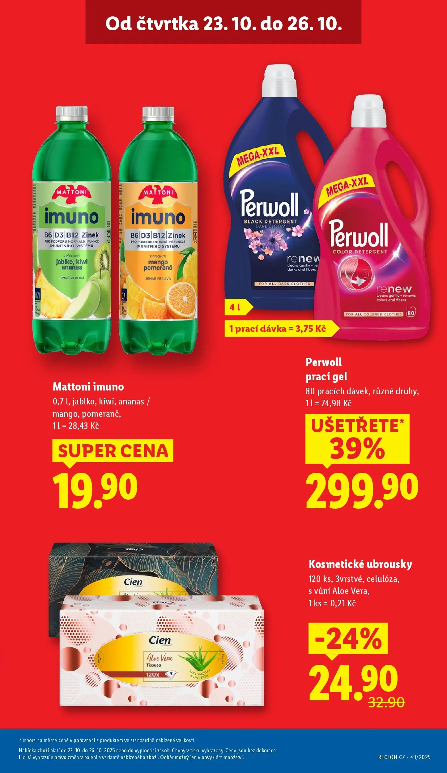 Lidl leták od 22.10.2025 - Nový akční leták | Strana: 3 | Produkty: Mango, Prací gel, Ananas, Ubrousky