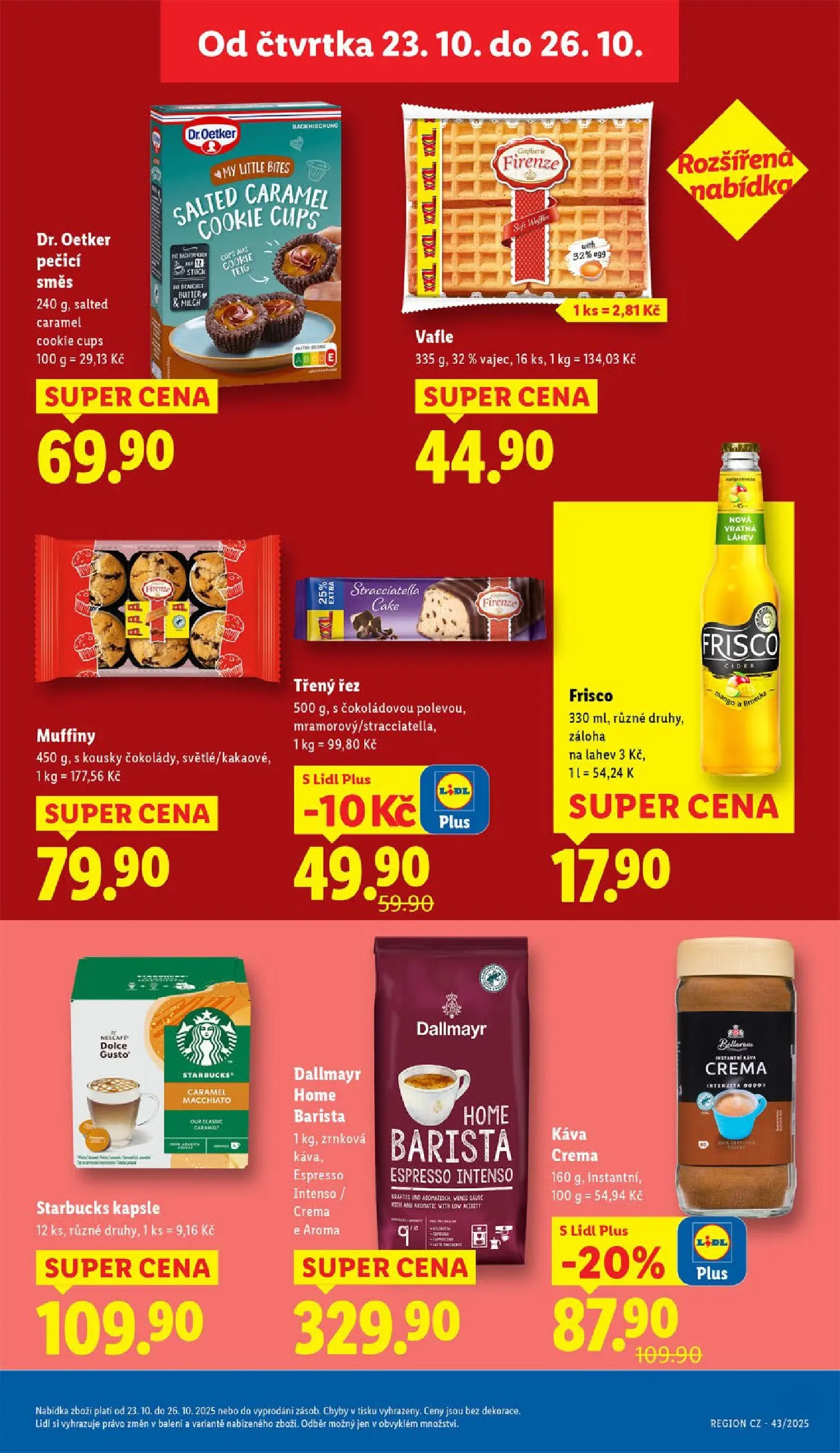 Lidl leták od 22.10.2025 - Nový akční leták | Strana: 25 | Produkty: Mango, Starbucks, Kapsle, Bellarom