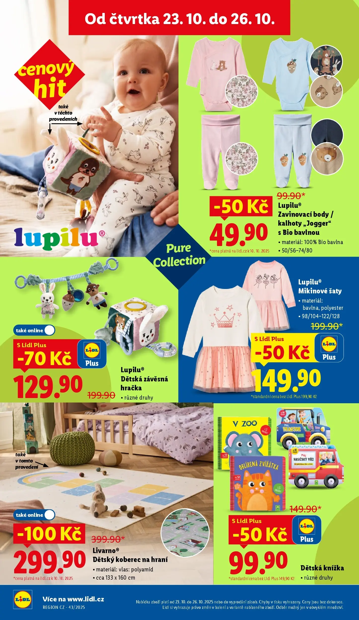 Lidl leták od 22.10.2025 - Nový akční leták | Strana: 46 | Produkty: Šaty, Kalhoty, Knížka, Body