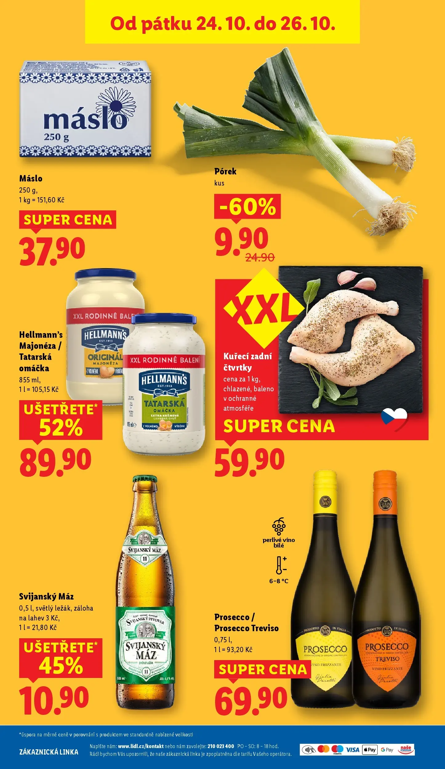 Lidl leták od 22.10.2025 - Nový akční leták | Strana: 49 | Produkty: Víno, Prosecco Treviso, Hellmann's, Majonéza