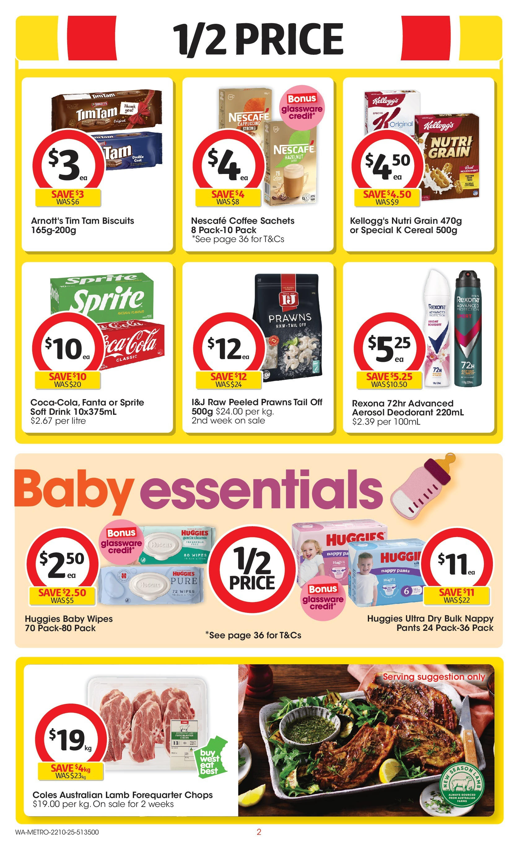 ﻿﻿Coles catalogue valid from 20/10/2025 > Online Australia | Page: 2 | Products: Coffee, Glassware, Deodorant, Nescafe