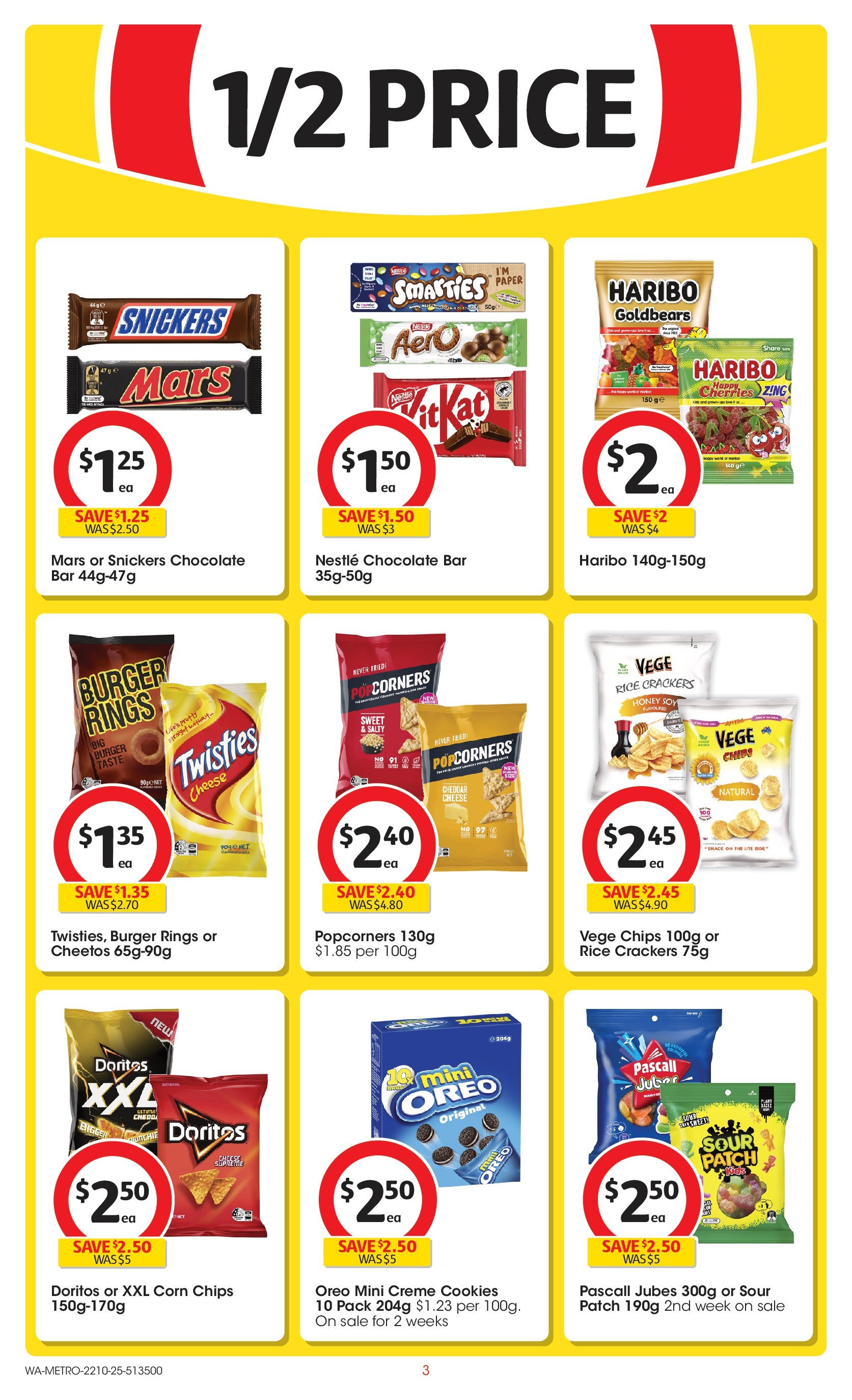 ﻿﻿Coles catalogue valid from 20/10/2025 > Online Australia | Page: 3 | Products: Cherries, Crackers, Cheese, Chocolate