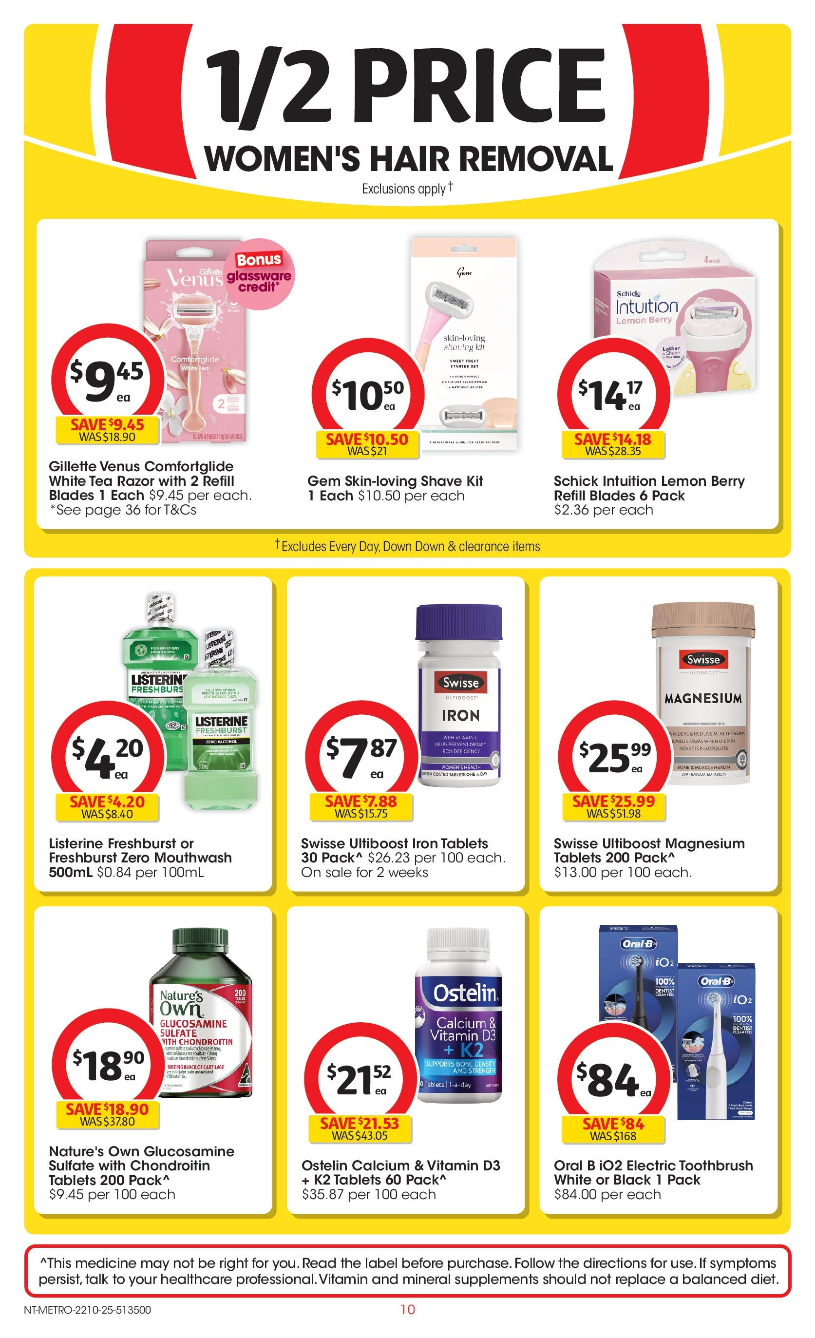 ﻿﻿Coles catalogue valid from 20/10/2025 > Online Australia | Page: 10 | Products: Lemon, Toothbrush, Hair removal, Electric toothbrush