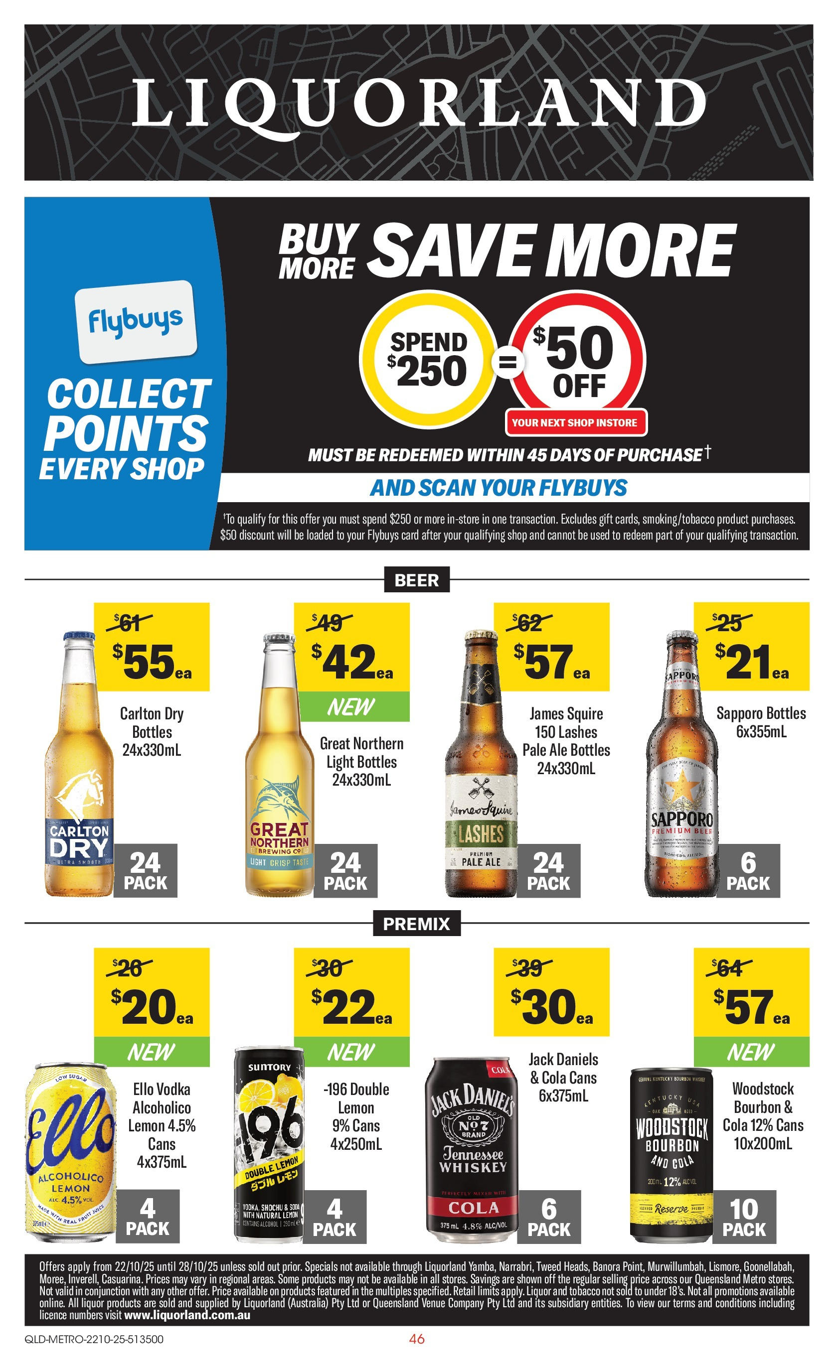 ﻿﻿Coles catalogue valid from 20/10/2025 > Online Australia | Page: 46 | Products: Beer, Vodka, Whiskey, Lemon