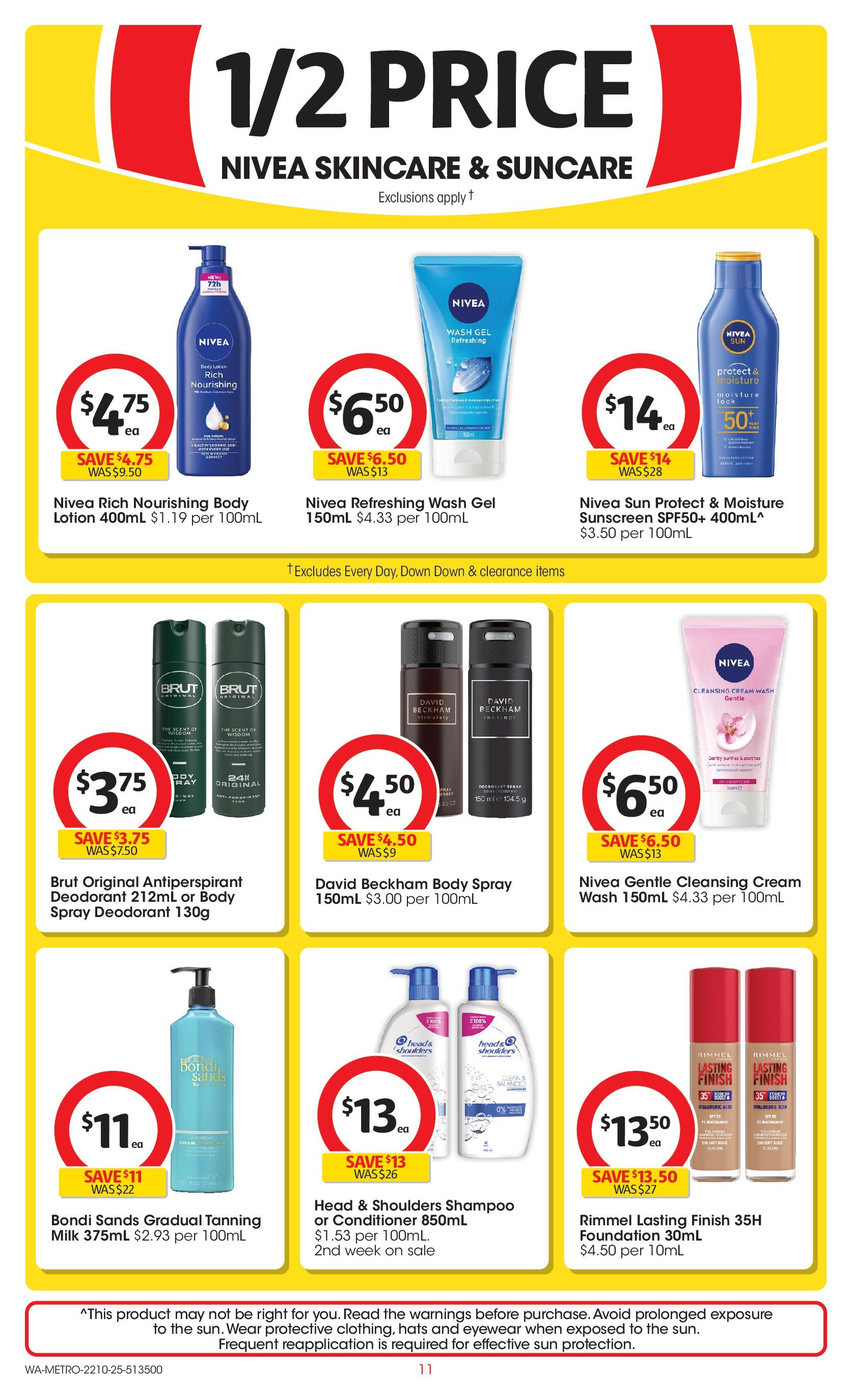 ﻿﻿Coles catalogue valid from 20/10/2025 > Online Australia | Page: 11 | Products: Sunscreen, Lotion, Deodorant, Antiperspirant