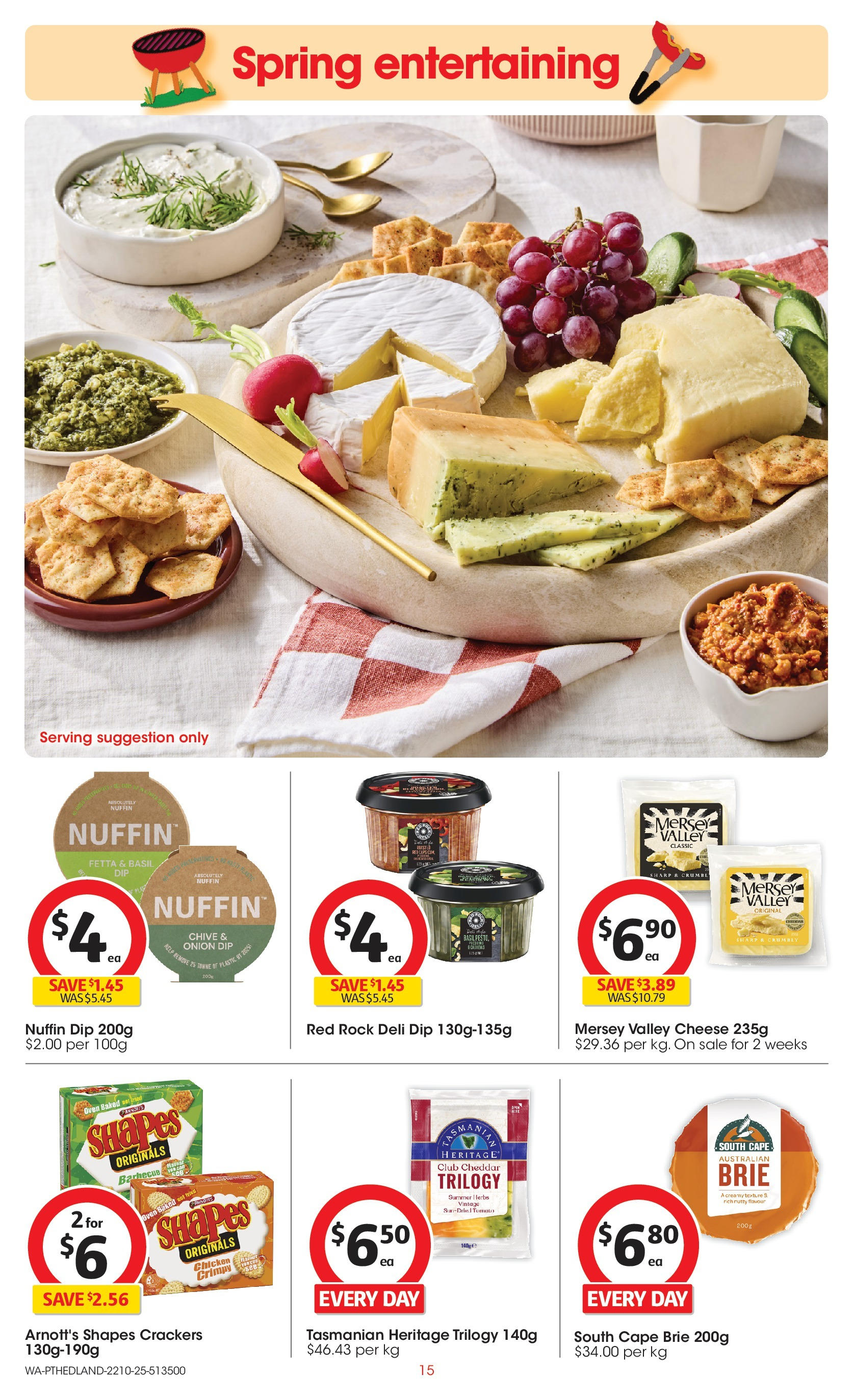 ﻿﻿Coles catalogue valid from 20/10/2025 > Online Australia | Page: 15 | Products: Crackers, Cheese, Chicken, Oven