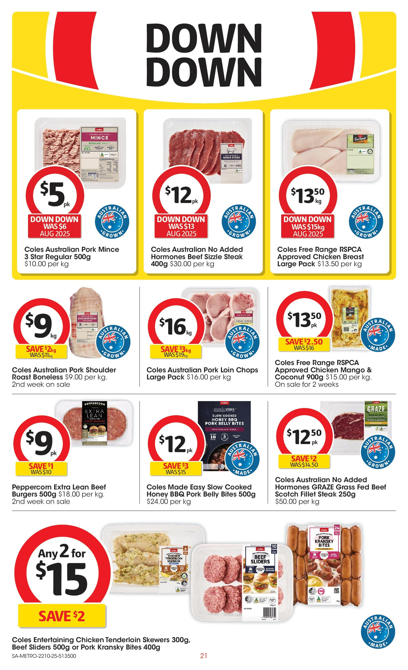 ﻿﻿Coles catalogue valid from 20/10/2025 > Online Australia | Page: 21 | Products: Honey, Beef, Steak, Mango