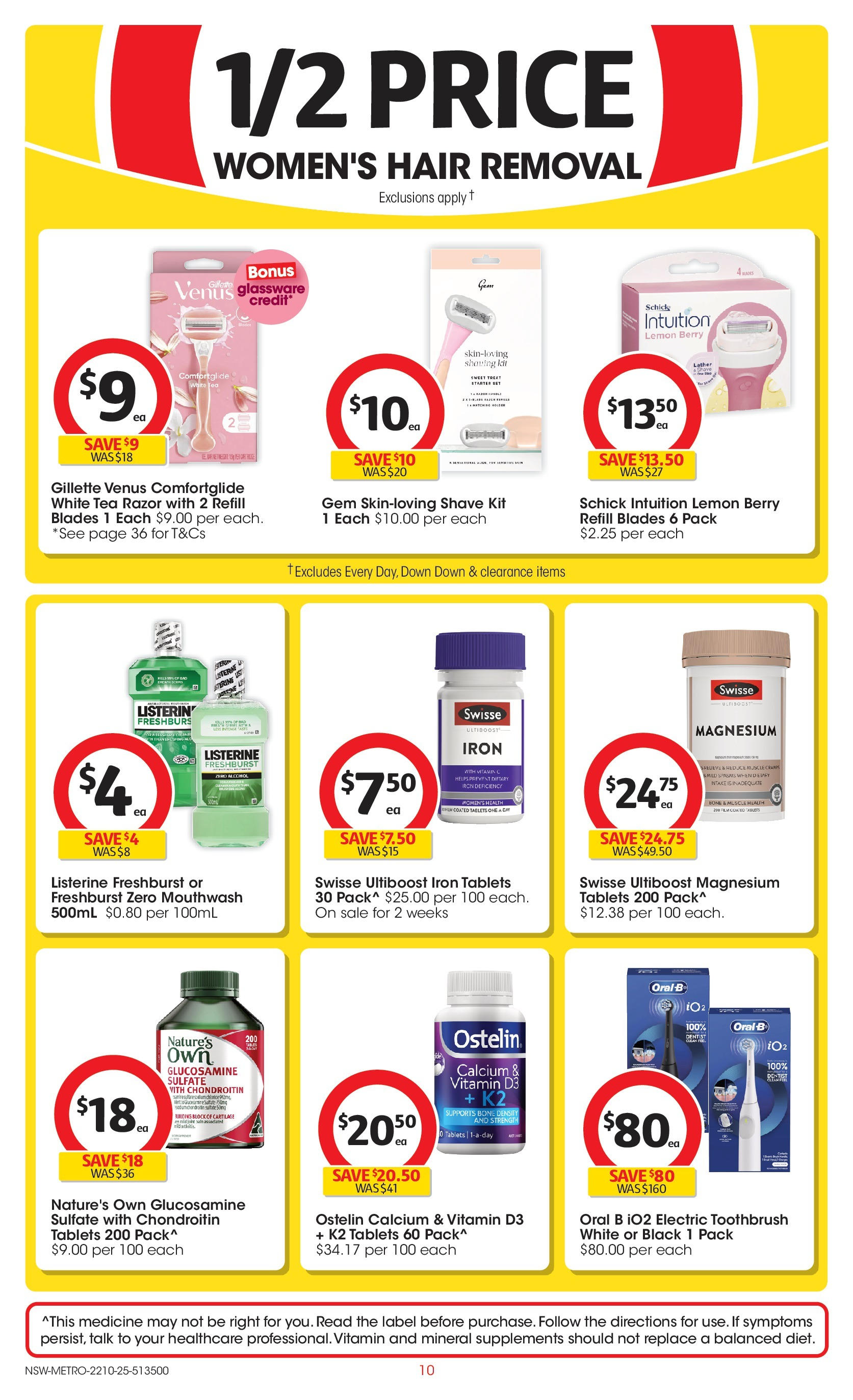 ﻿﻿Coles catalogue valid from 20/10/2025 > Online Australia | Page: 10 | Products: Tea, Mouthwash, Tablets, Vitamin