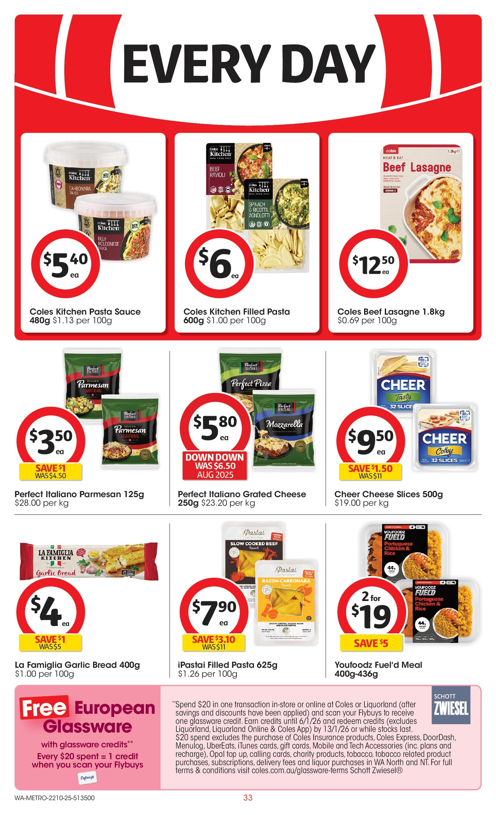﻿﻿Coles catalogue valid from 20/10/2025 > Online Australia | Page: 33 | Products: Bacon, Pizza, Pasta, Accessories