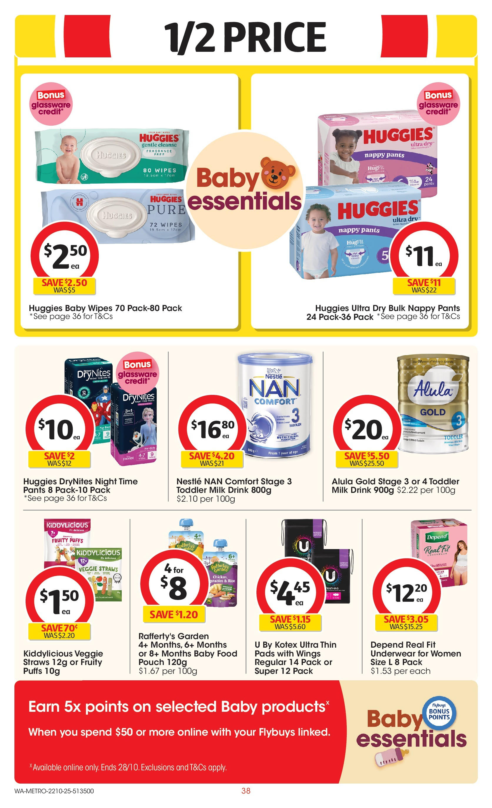 ﻿﻿Coles catalogue valid from 20/10/2025 > Online Australia | Page: 38 | Products: Rice, Baby food, Pants, Straws