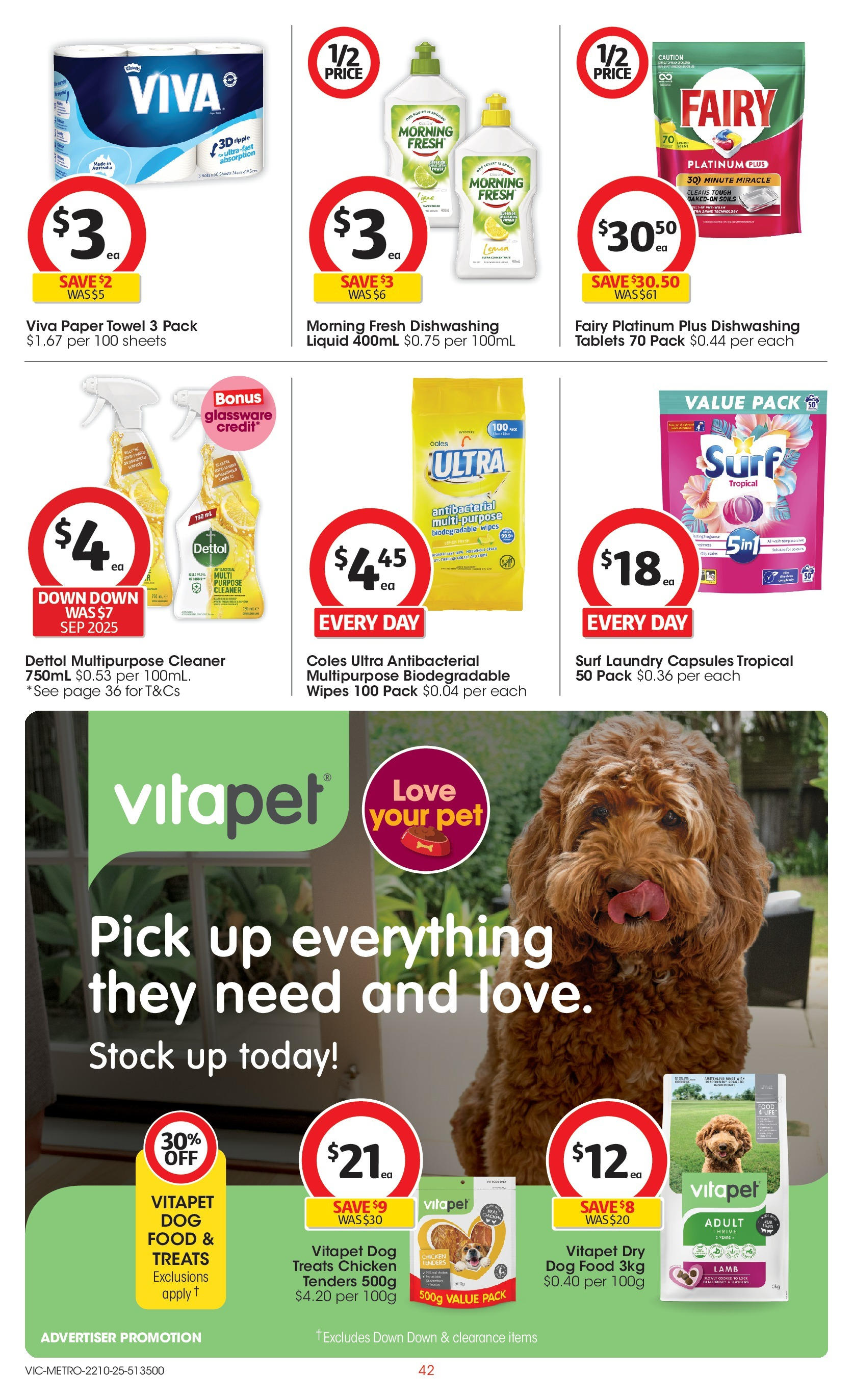 ﻿﻿Coles catalogue valid from 20/10/2025 > Online Australia | Page: 42 | Products: Lamb, Lemon, Laundry, Multipurpose