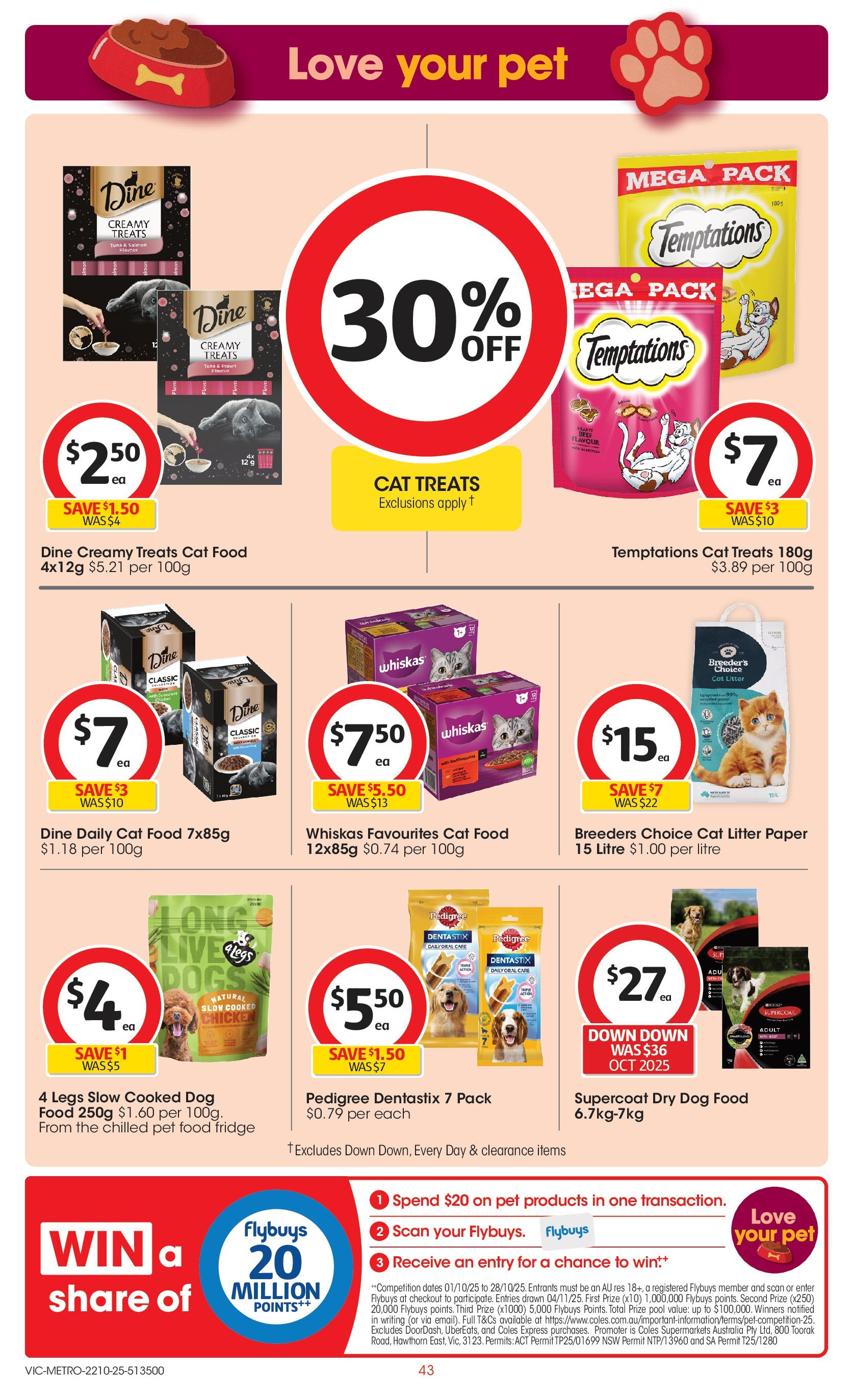 ﻿﻿Coles catalogue valid from 20/10/2025 > Online Australia | Page: 43 | Products: Beef, Dog food, Salmon, Fridge