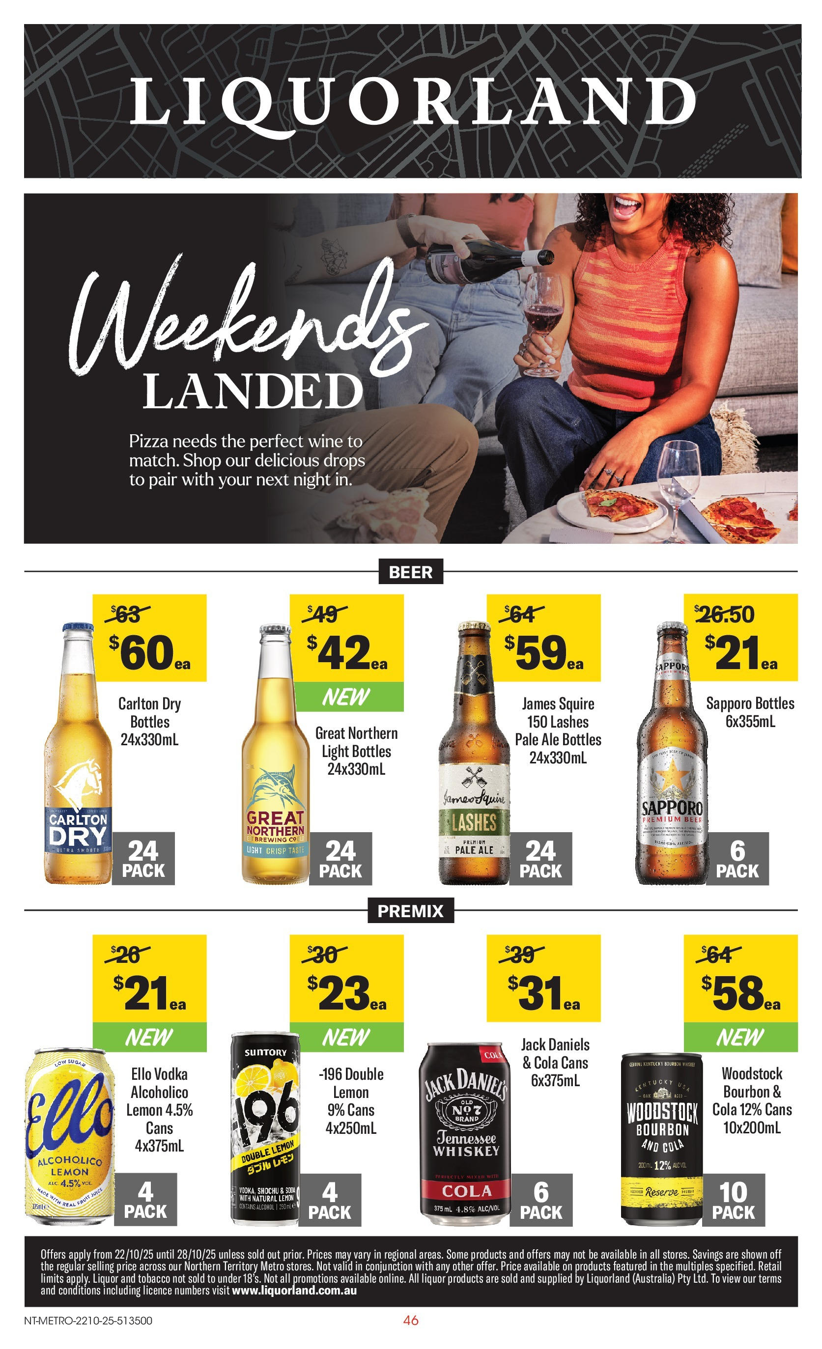 ﻿﻿Coles catalogue valid from 20/10/2025 > Online Australia | Page: 46 | Products: Light, Pizza, Juice, Sugar