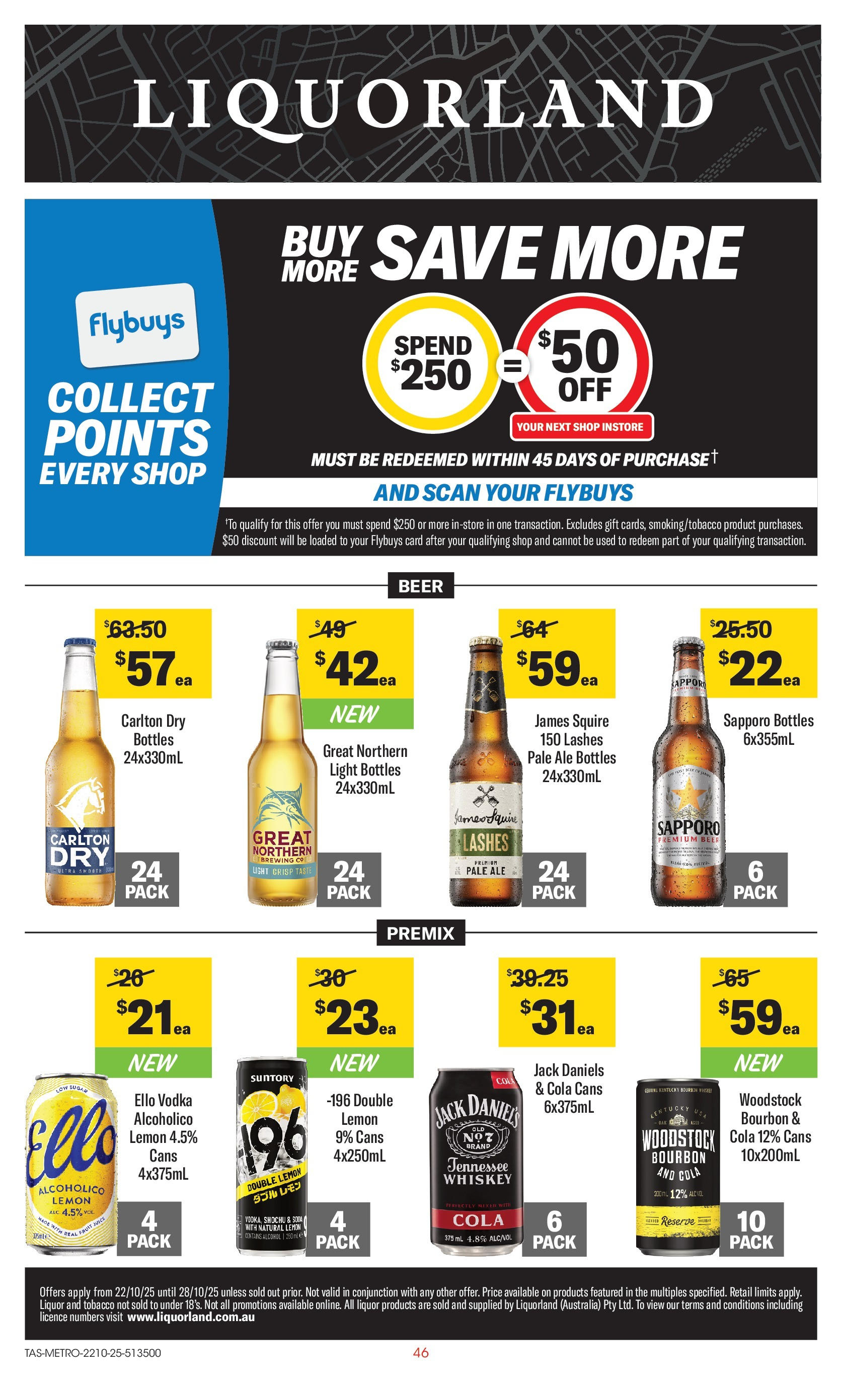 ﻿﻿Coles catalogue valid from 20/10/2025 > Online Australia | Page: 46 | Products: Juice, Bourbon, Vodka, Lemon