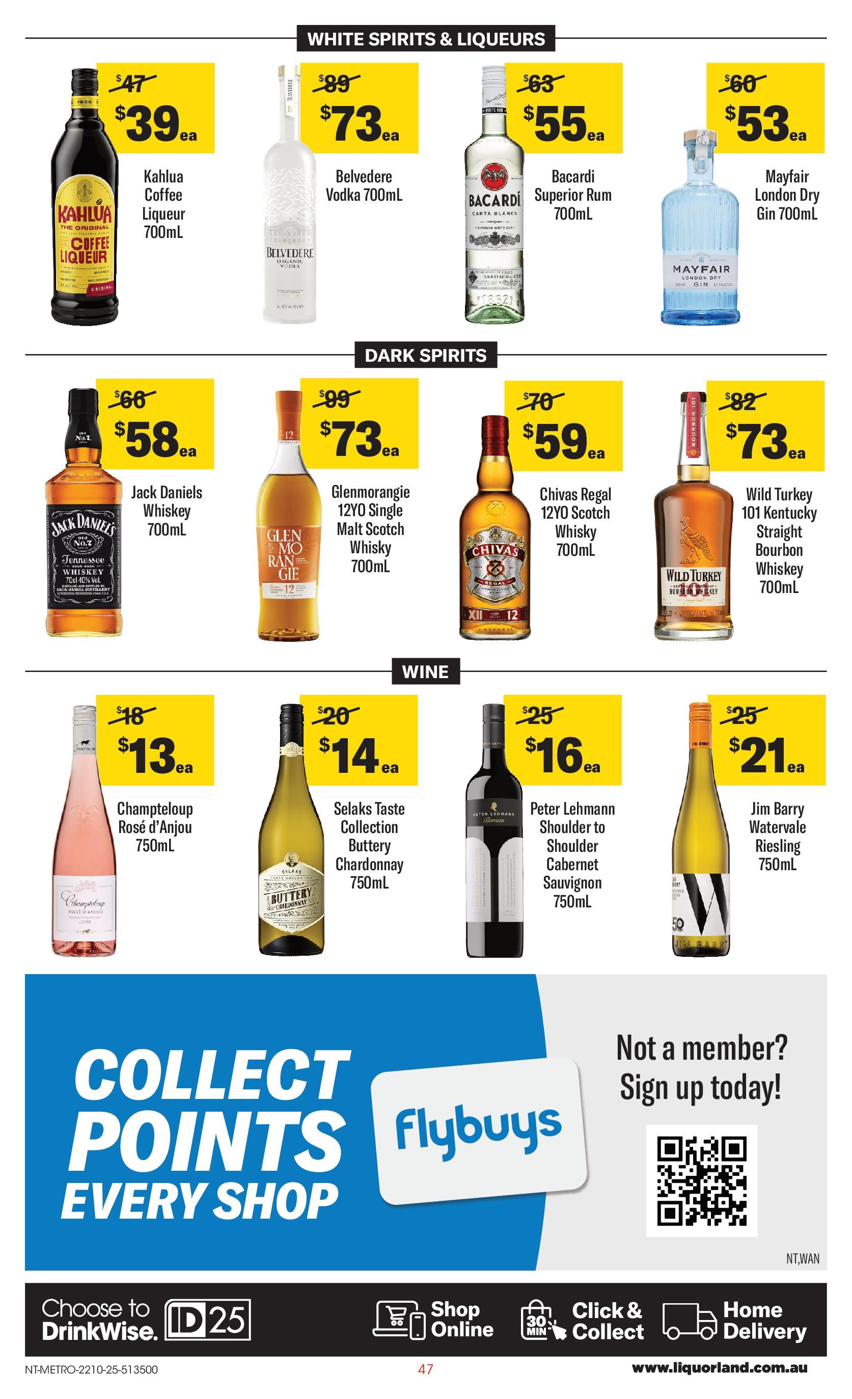 ﻿﻿Coles catalogue valid from 20/10/2025 > Online Australia | Page: 47 | Products: Bourbon, Whiskey, Rum, Turkey