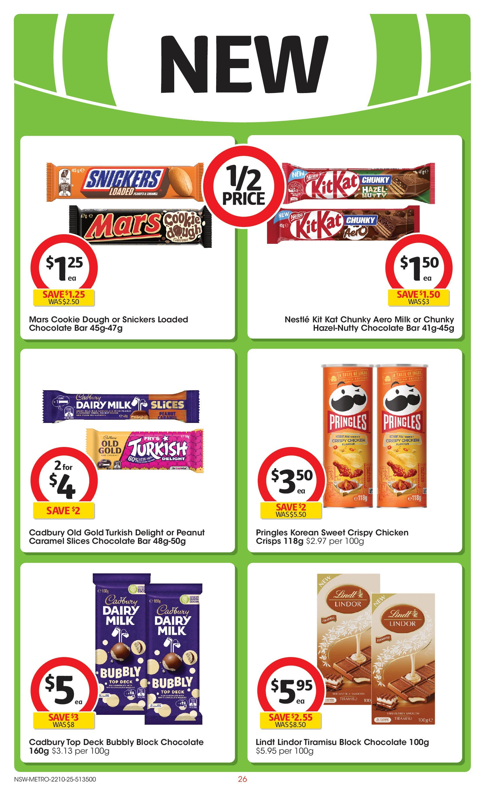 ﻿﻿Coles catalogue valid from 20/10/2025 > Online Australia | Page: 26 | Products: Milk, Chocolate, Chicken, Peanuts