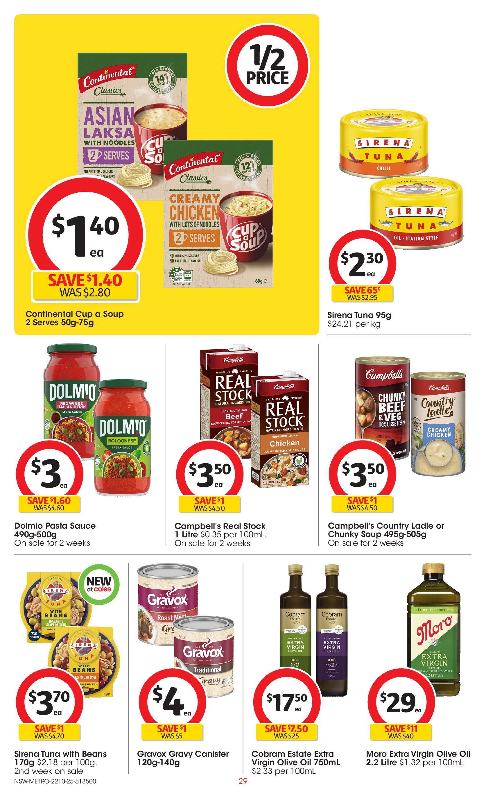 ﻿﻿Coles catalogue valid from 20/10/2025 > Online Australia | Page: 29 | Products: Cups, Wine, Sauce, Tuna