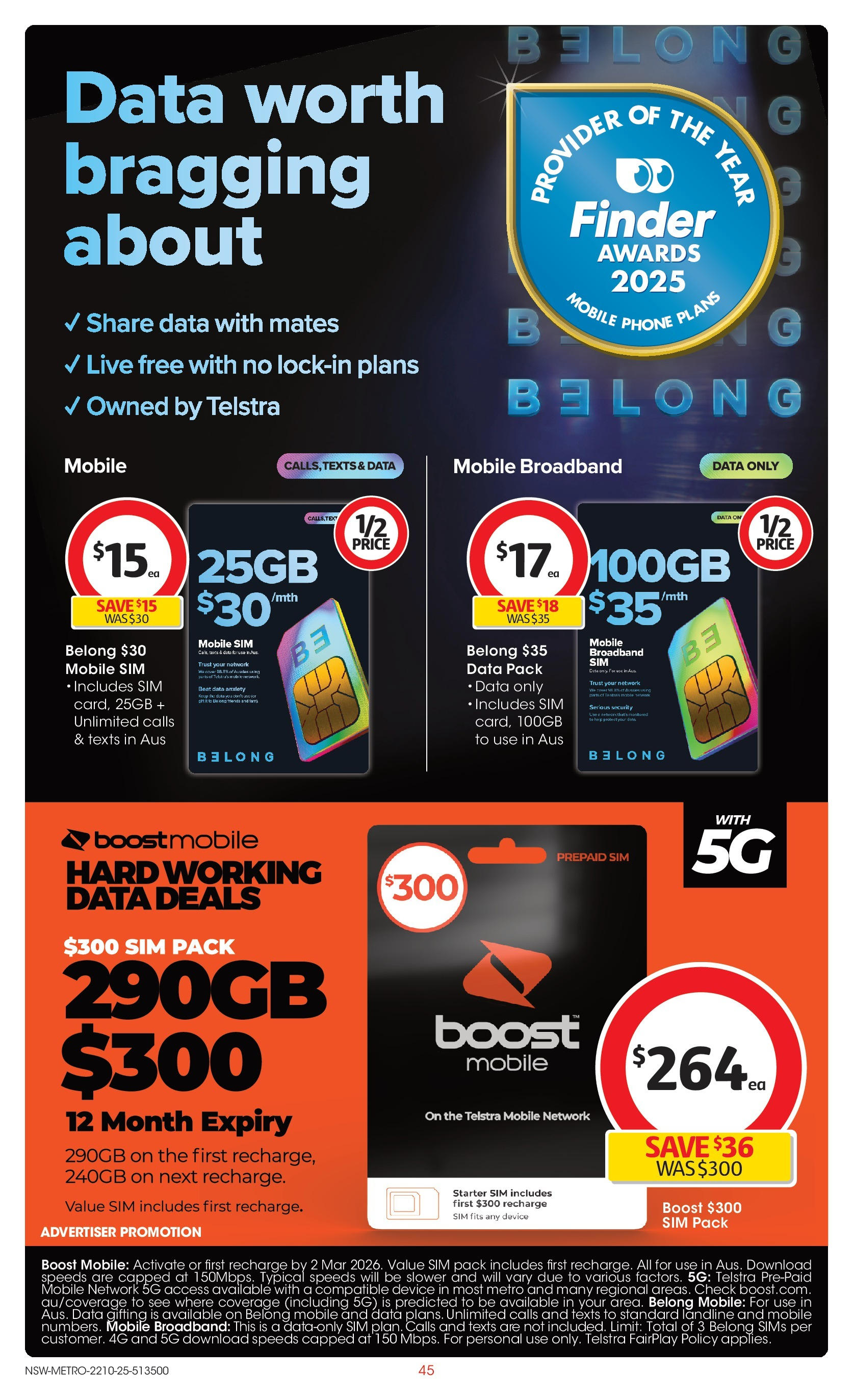 ﻿﻿Coles catalogue valid from 20/10/2025 > Online Australia | Page: 45 | Products: Phone, Device, Mobile
