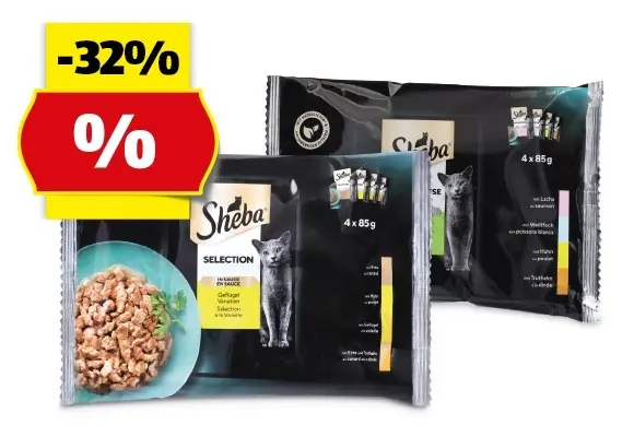 SHEBA Katzennassfutter, 4 x 85 g