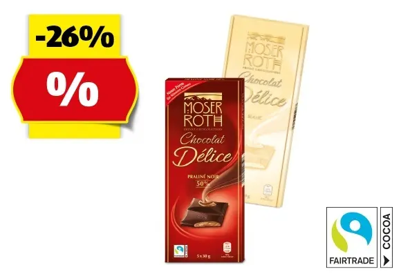MOSER ROTH Délice Schokolade, 5 x 30 g