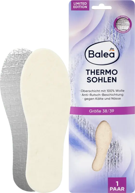Balea Einlegesohlen Thermo Gr. 38/39 (1 Paar)