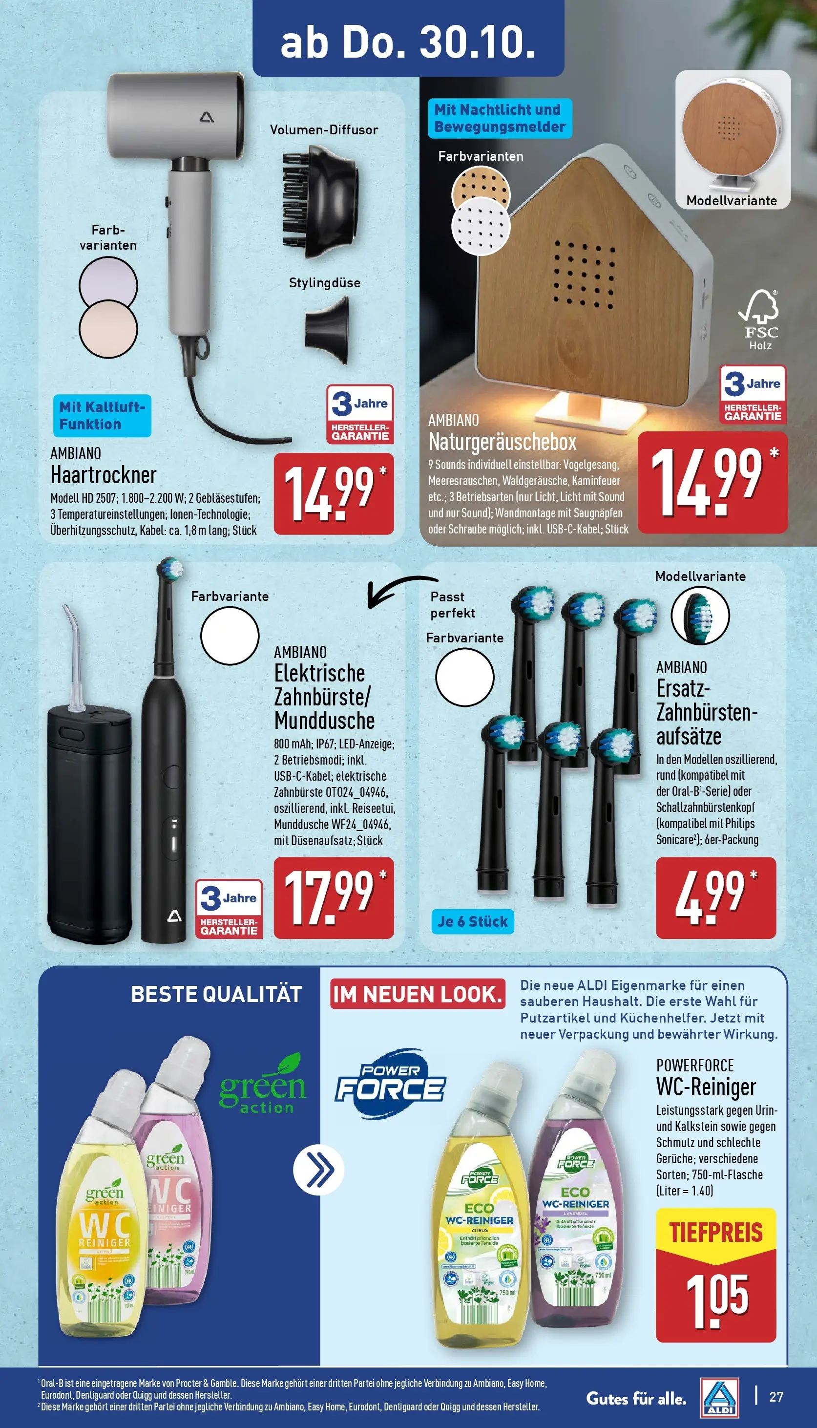 Aldi - ALDI Nord: Wochenangebote (ab 26.10.2025) » Angebote Online | Seite: 27 | Produkte: Kabel, Philips, Nachtlicht, Lavendel