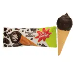 Mix Markt Eis mit Vanillegeschmack mit kakaohaltigen Gebäckstückchen im Waffelhörnchen mit 4,6% kakaohaltiger Fettglasur, überzogen mit 7,6% kakaohaltiger Fettglasur mit kakaohaltigen Gebäckstückchen - bis 25.10.2025
