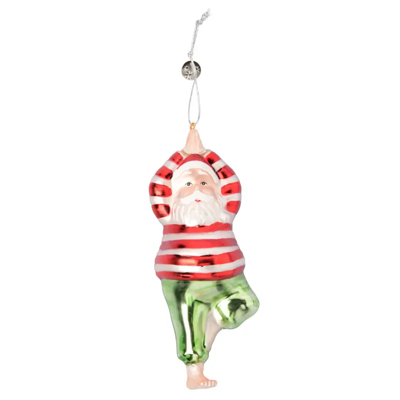Baumschmuck Yoga-Weihnachtsmann