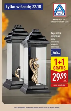 Pogląd oferty "Aldi Gazetka - Znicz gratis" - ważna od 22.10.2025