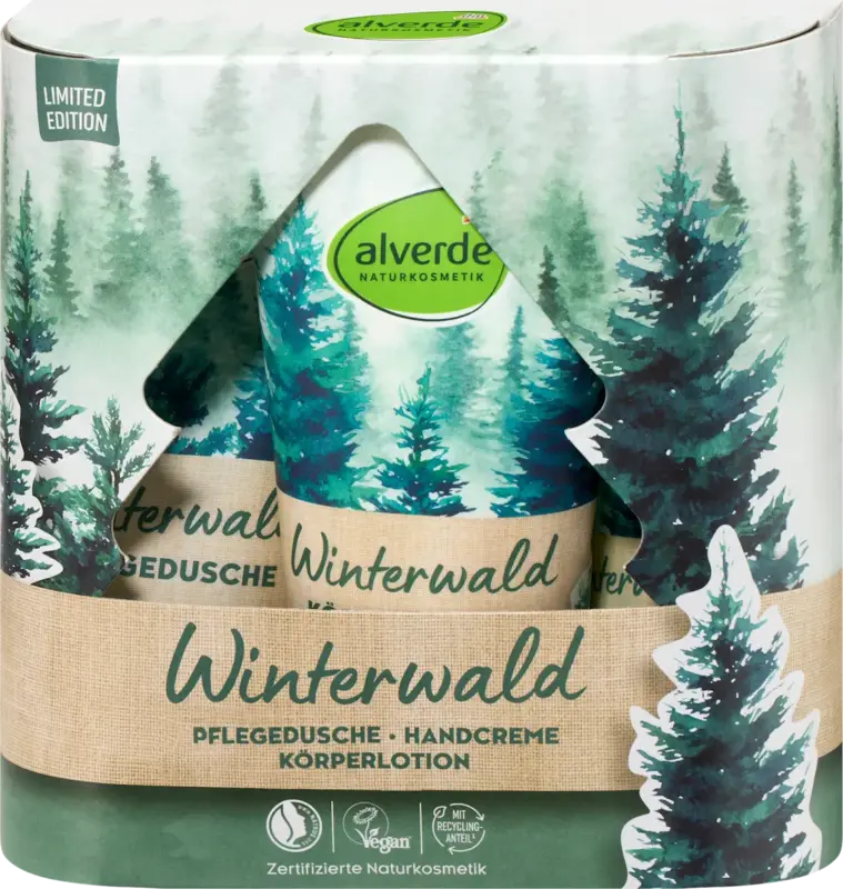 alverde NATURKOSMETIK Geschenkset "Winterwald" 3tlg