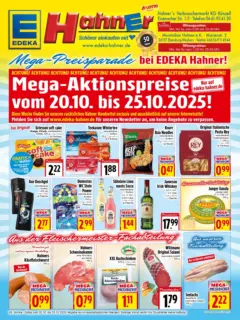 Entdecke - Edeka Hahner: Wochenangebote ab 19.10.2025 gültig