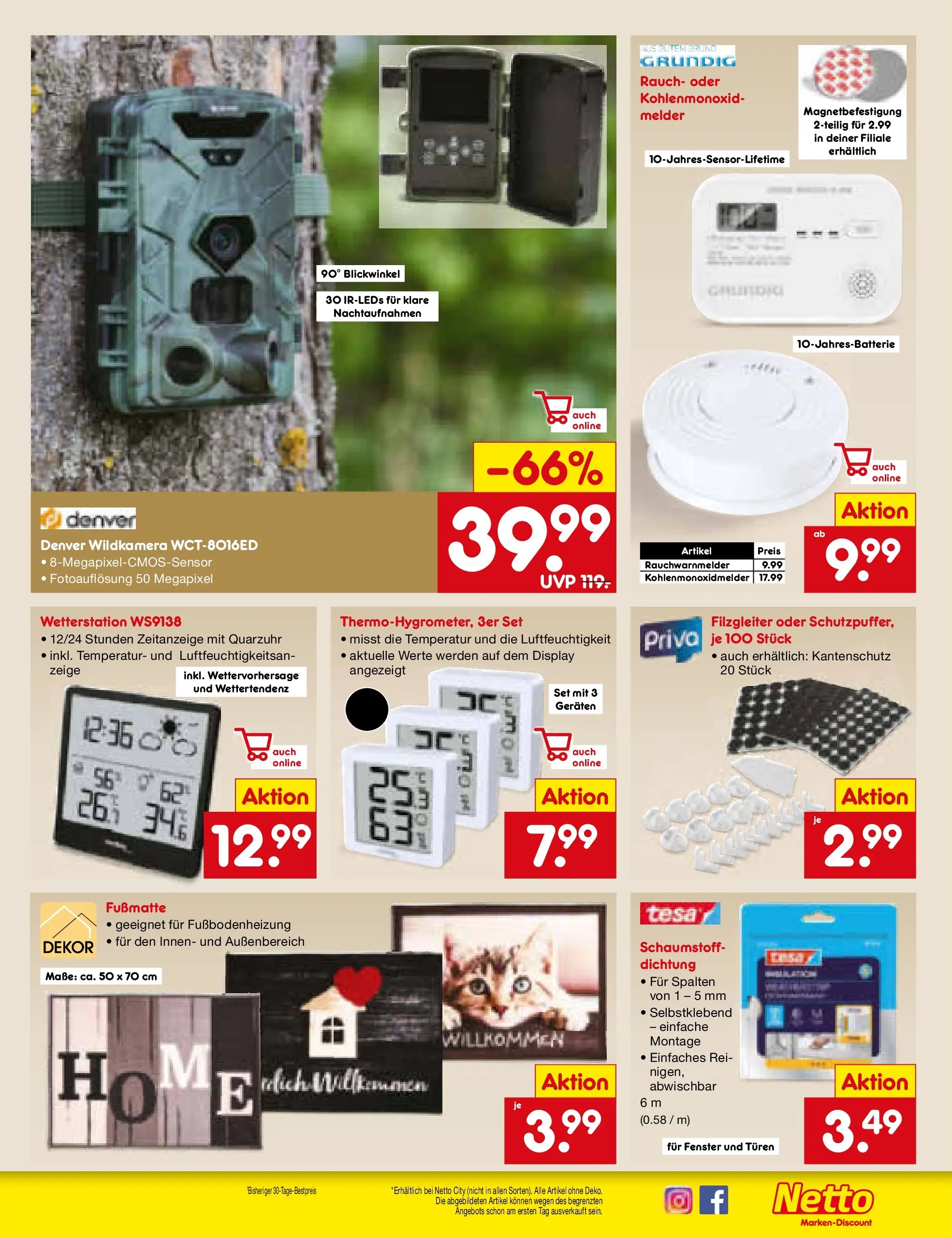 Netto Marken-Discount prospekt Stadtlohn	 (ab 27.10.2025) » Angebote | Seite: 29 | Produkte: Wetterstation, Fußmatte