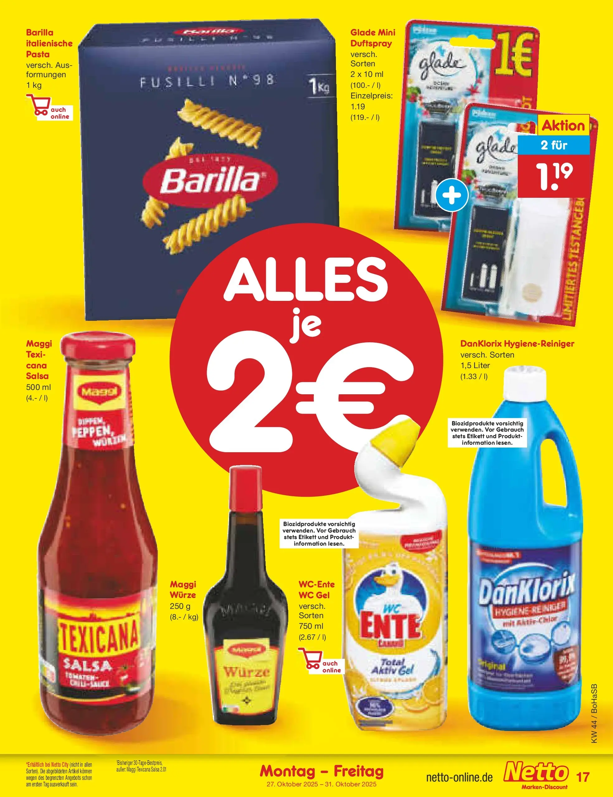 Netto Marken-Discount prospekt Stadtlohn	 (ab 27.10.2025) » Angebote | Seite: 19 | Produkte: Maggi, Barilla, Pasta, Ente