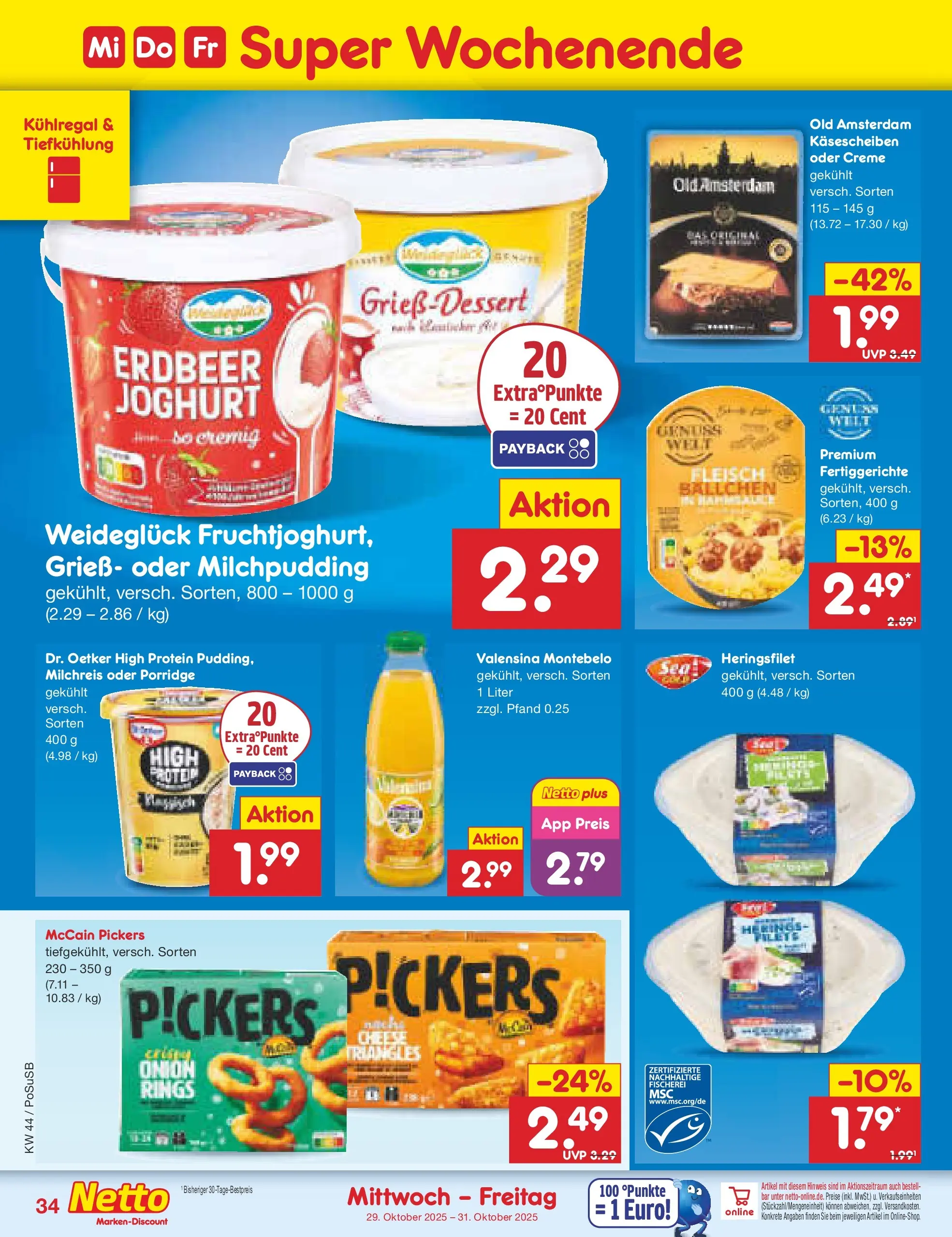 Netto Marken-Discount prospekt Regensburg (ab 26.10.2025) » Angebote | Seite: 38 | Produkte: Joghurt, McCain, Fertiggerichte, Fleisch Netto Marken-Discount prospekt Regensburg (ab 26.10.2025) » Angebote | Seite: 38 | Produkte: Joghurt, McCain, Fertiggerichte, Fleisch