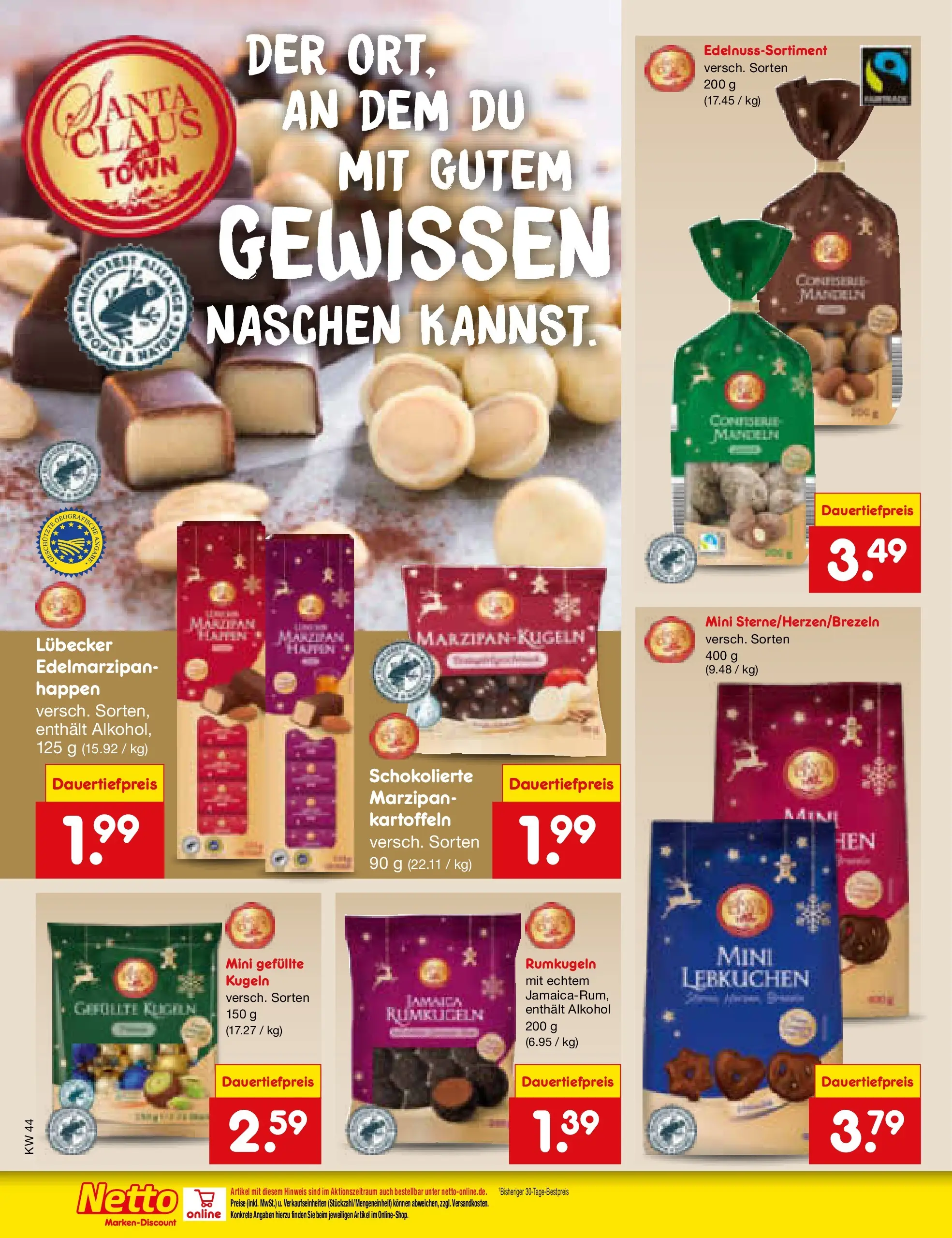 Netto Marken-Discount prospekt Frankfurt (ab 26.10.2025) » Angebote | Seite: 54 | Produkte: Mandeln, Kartoffeln, Rumkugeln Netto Marken-Discount prospekt Frankfurt (ab 26.10.2025) » Angebote | Seite: 54 | Produkte: Mandeln, Kartoffeln, Rumkugeln