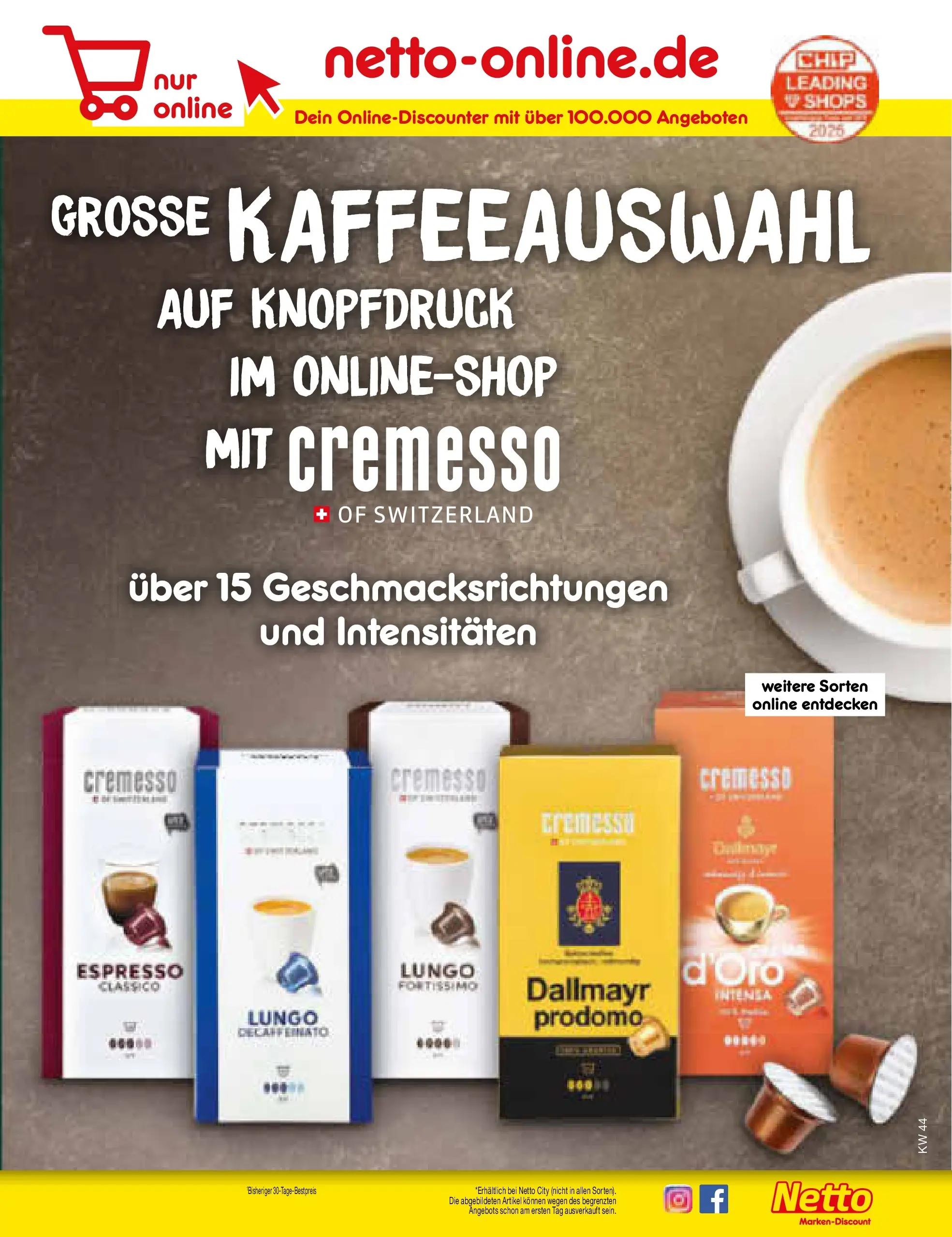 Netto Marken-Discount prospekt Frankfurt (ab 26.10.2025) » Angebote | Seite: 63 | Produkte: Dallmayr Netto Marken-Discount prospekt Frankfurt (ab 26.10.2025) » Angebote | Seite: 63 | Produkte: Dallmayr