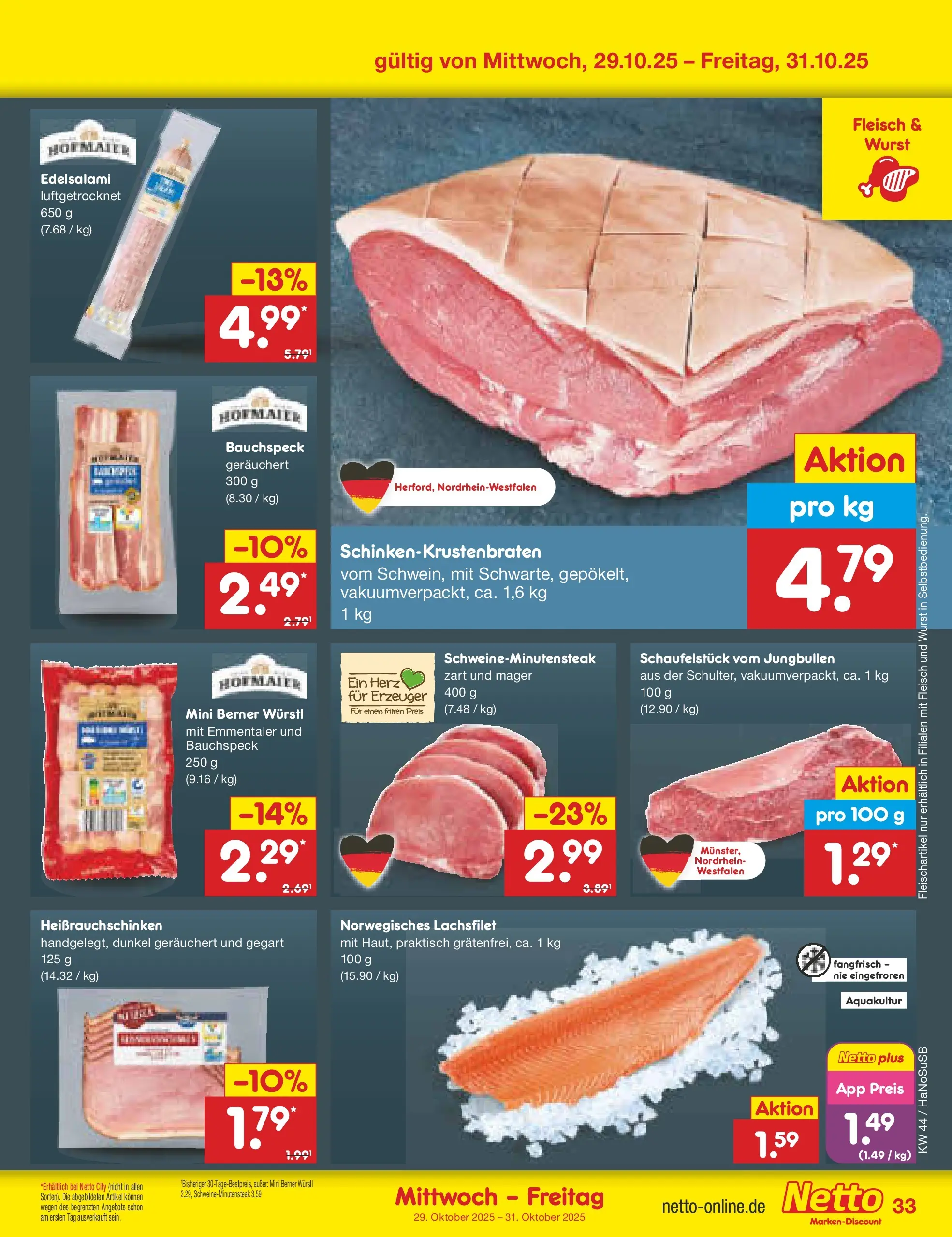 Netto Marken-Discount prospekt Schwerte-Geisecke	 (ab 27.10.2025) » Angebote | Seite: 37 | Produkte: Würstl, Wurst, Fleisch Netto Marken-Discount prospekt Schwerte-Geisecke	 (ab 27.10.2025) » Angebote | Seite: 37 | Produkte: Würstl, Wurst, Fleisch