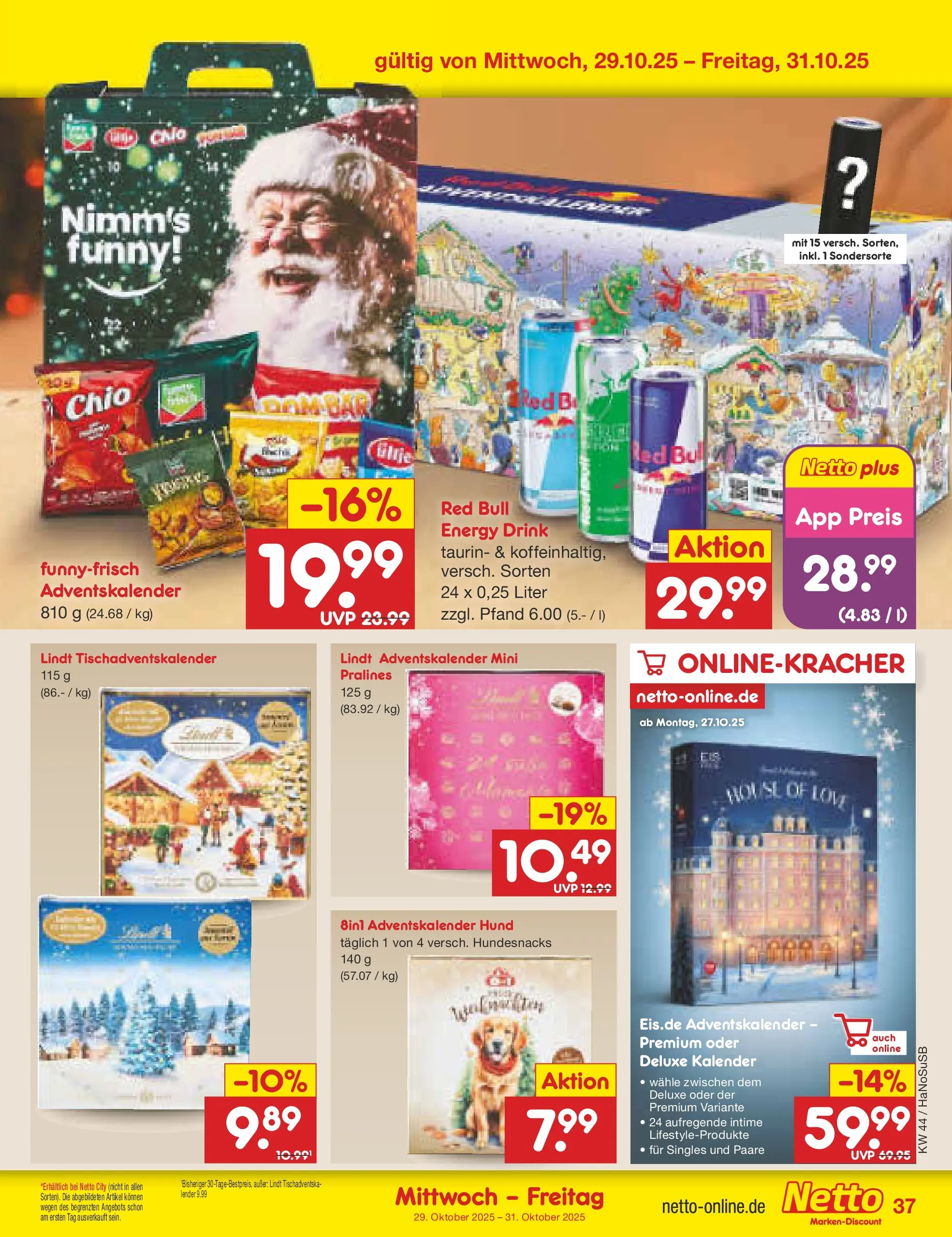 Netto Marken-Discount prospekt Schwerte-Geisecke	 (ab 27.10.2025) » Angebote | Seite: 41 | Produkte: Red bull, Energy, Lindt Netto Marken-Discount prospekt Schwerte-Geisecke	 (ab 27.10.2025) » Angebote | Seite: 41 | Produkte: Red bull, Energy, Lindt