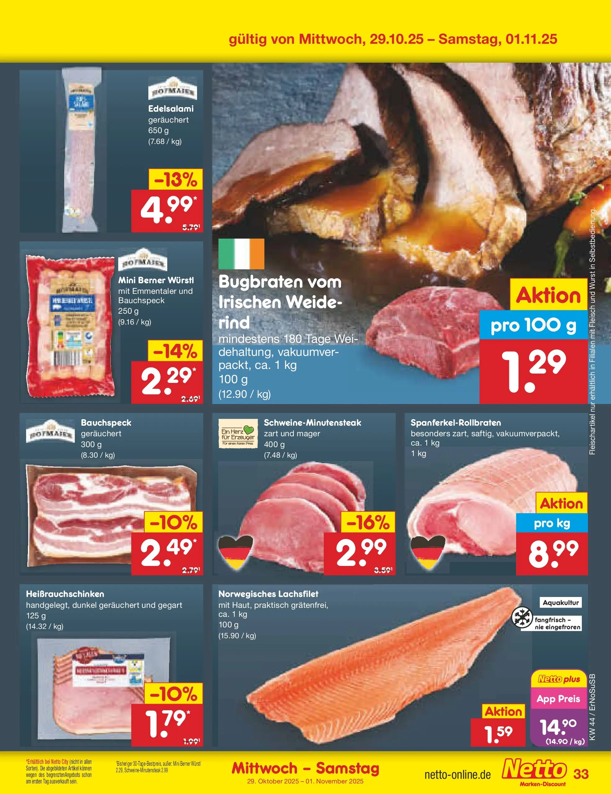 Netto Marken-Discount prospekt Nordhausen	 (ab 27.10.2025) » Angebote | Seite: 41 | Produkte: Würstl, Wurst, Fleisch Netto Marken-Discount prospekt Nordhausen	 (ab 27.10.2025) » Angebote | Seite: 41 | Produkte: Würstl, Wurst, Fleisch