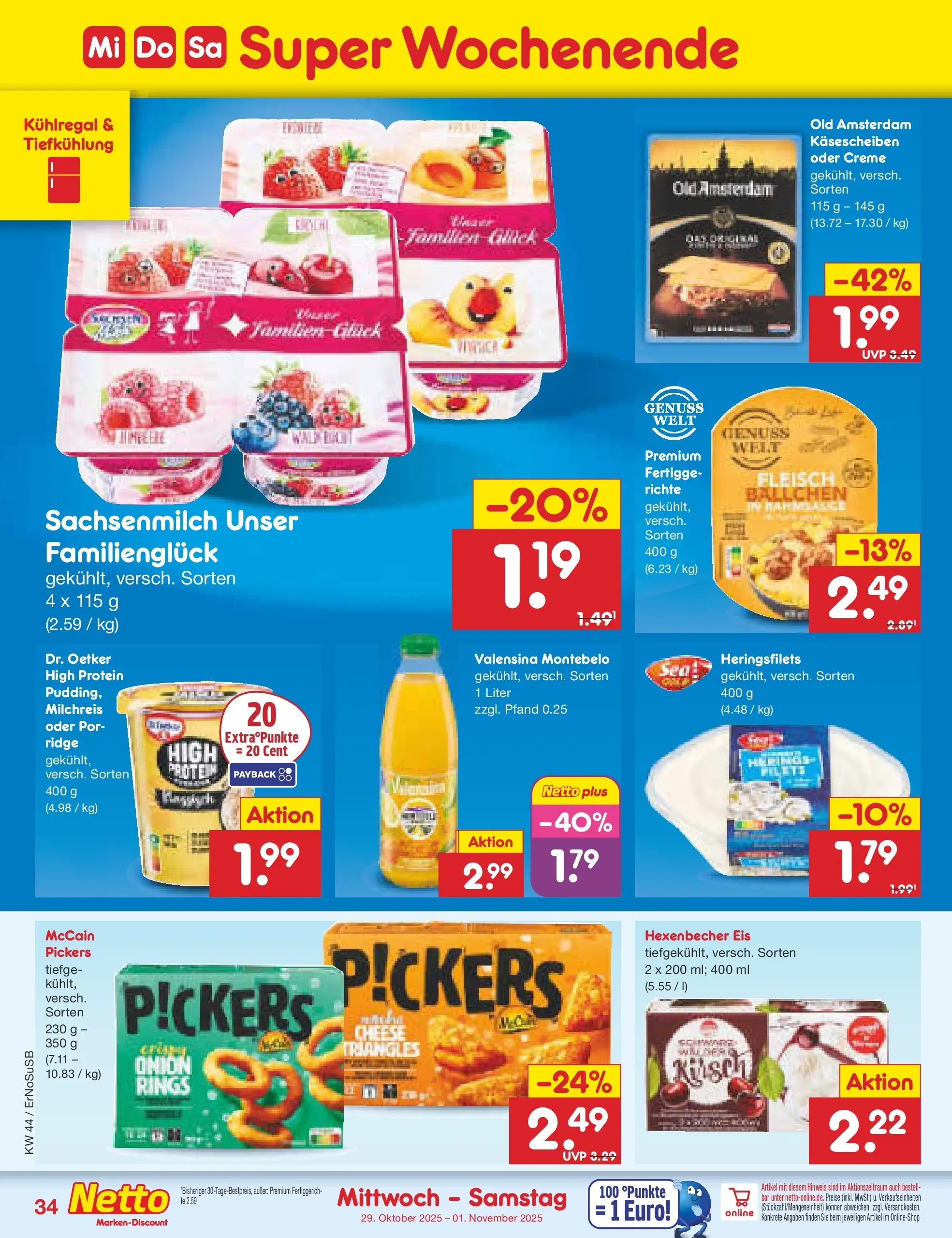 Netto Marken-Discount prospekt Nordhausen	 (ab 27.10.2025) » Angebote | Seite: 42 | Produkte: Creme, Valensina, Fleisch, Eis Netto Marken-Discount prospekt Nordhausen	 (ab 27.10.2025) » Angebote | Seite: 42 | Produkte: Creme, Valensina, Fleisch, Eis