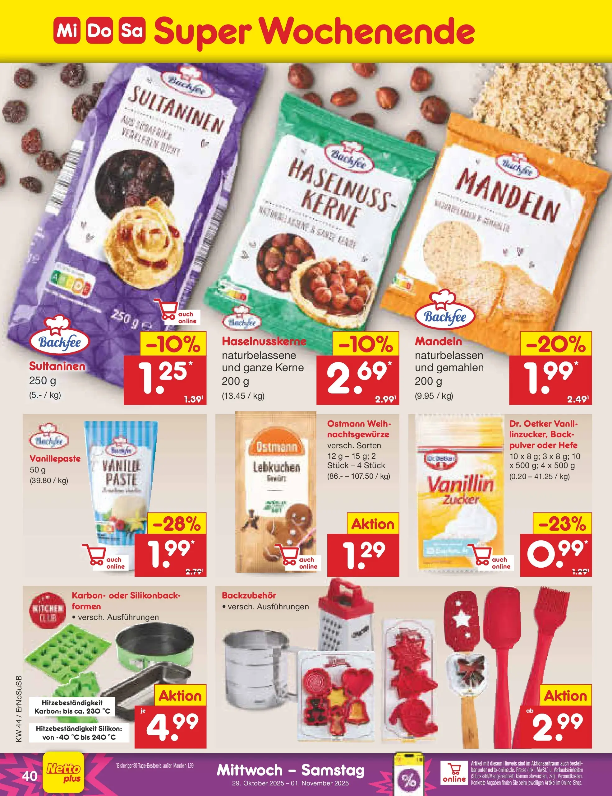 Netto Marken-Discount prospekt Nordhausen	 (ab 27.10.2025) » Angebote | Seite: 48 | Produkte: Mandeln, Zucker Netto Marken-Discount prospekt Nordhausen	 (ab 27.10.2025) » Angebote | Seite: 48 | Produkte: Mandeln, Zucker