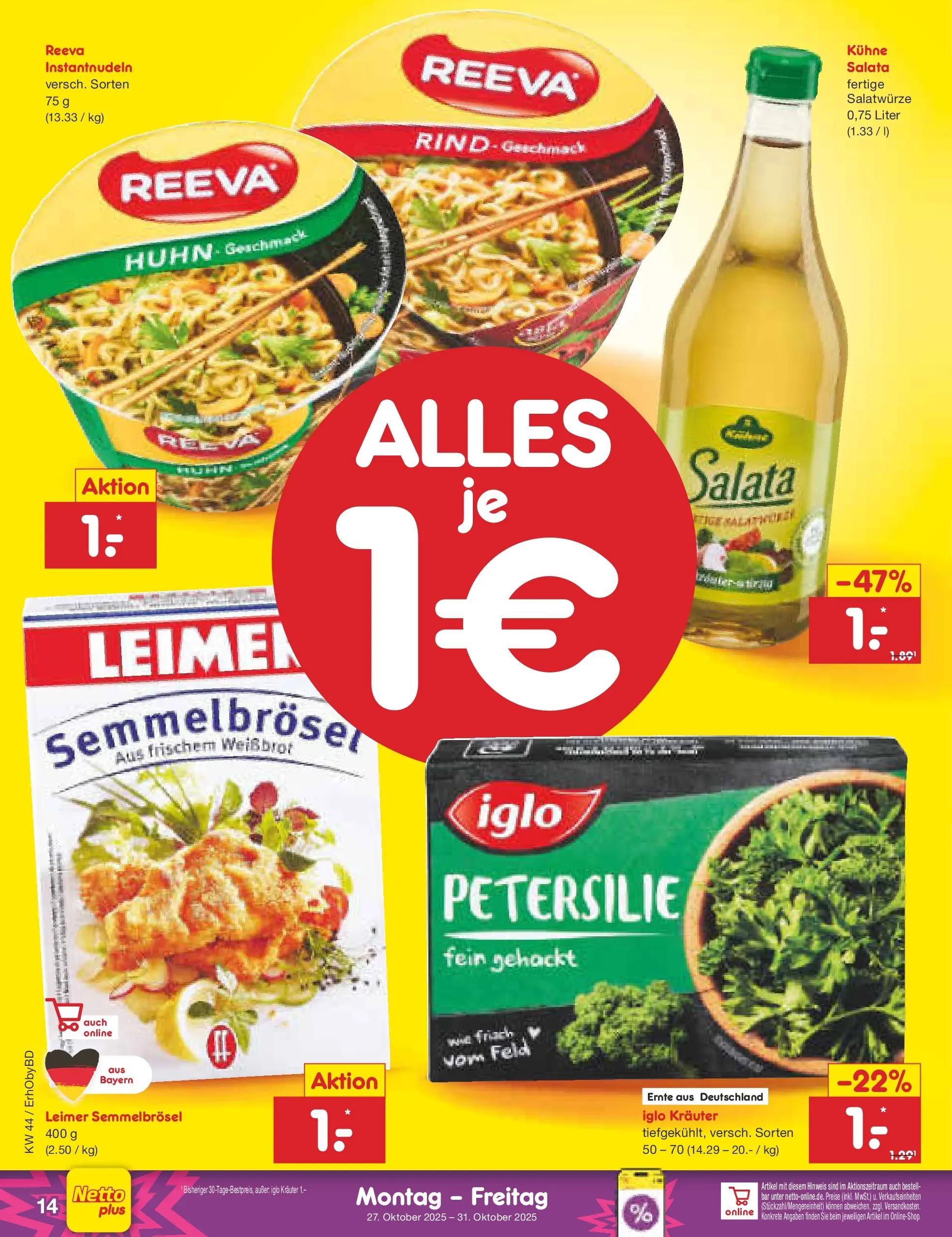 Netto Marken-Discount prospekt Velden	 (ab 27.10.2025) » Angebote | Seite: 16 | Produkte: Iglo, Petersilie Netto Marken-Discount prospekt Velden	 (ab 27.10.2025) » Angebote | Seite: 16 | Produkte: Iglo, Petersilie