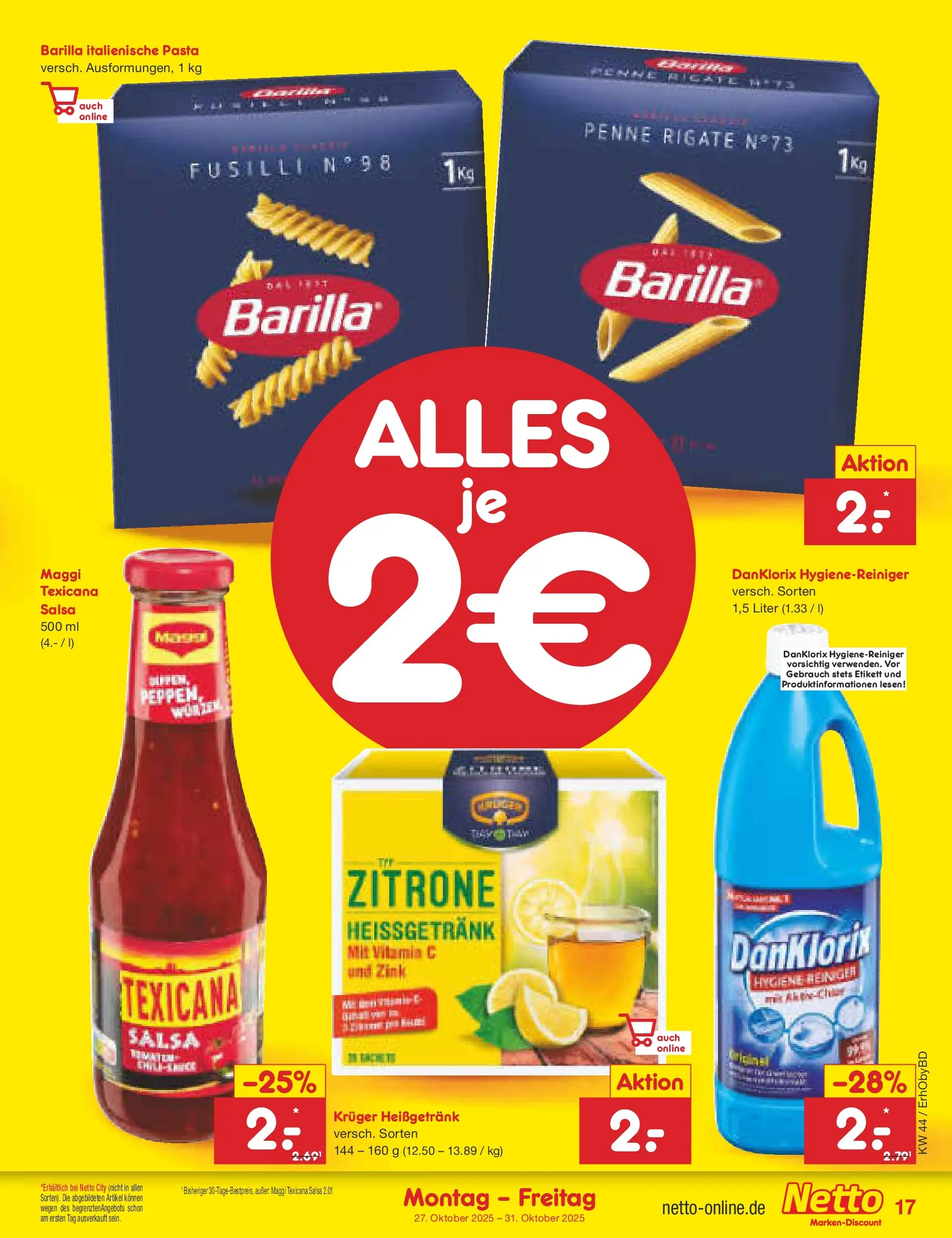 Netto Marken-Discount prospekt Velden	 (ab 27.10.2025) » Angebote | Seite: 19 | Produkte: Maggi, Barilla, Zitrone, Pasta Netto Marken-Discount prospekt Velden	 (ab 27.10.2025) » Angebote | Seite: 19 | Produkte: Maggi, Barilla, Zitrone, Pasta