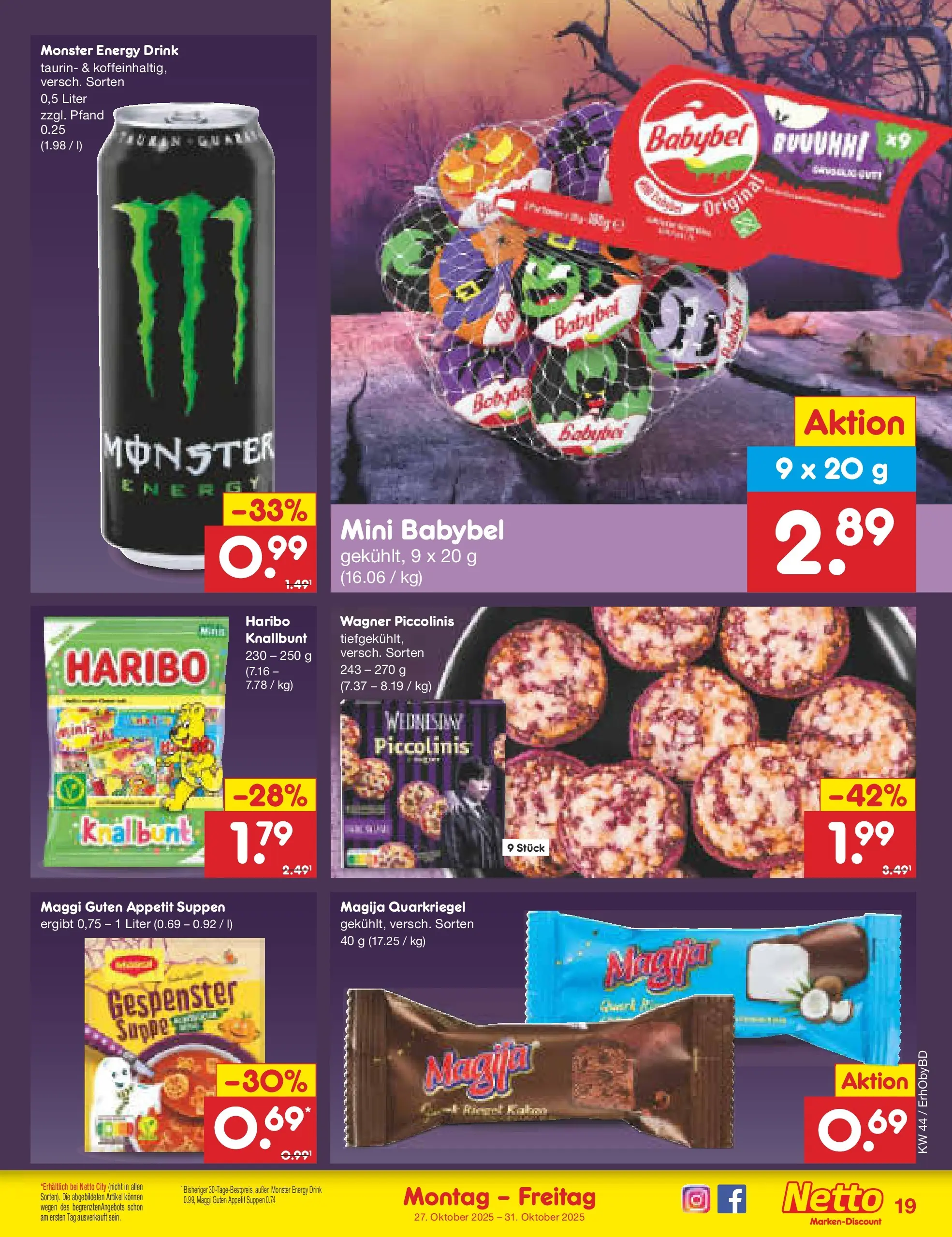 Netto Marken-Discount prospekt Velden	 (ab 27.10.2025) » Angebote | Seite: 21 | Produkte: Haribo, Energy, Monster, Piccolinis Netto Marken-Discount prospekt Velden	 (ab 27.10.2025) » Angebote | Seite: 21 | Produkte: Haribo, Energy, Monster, Piccolinis