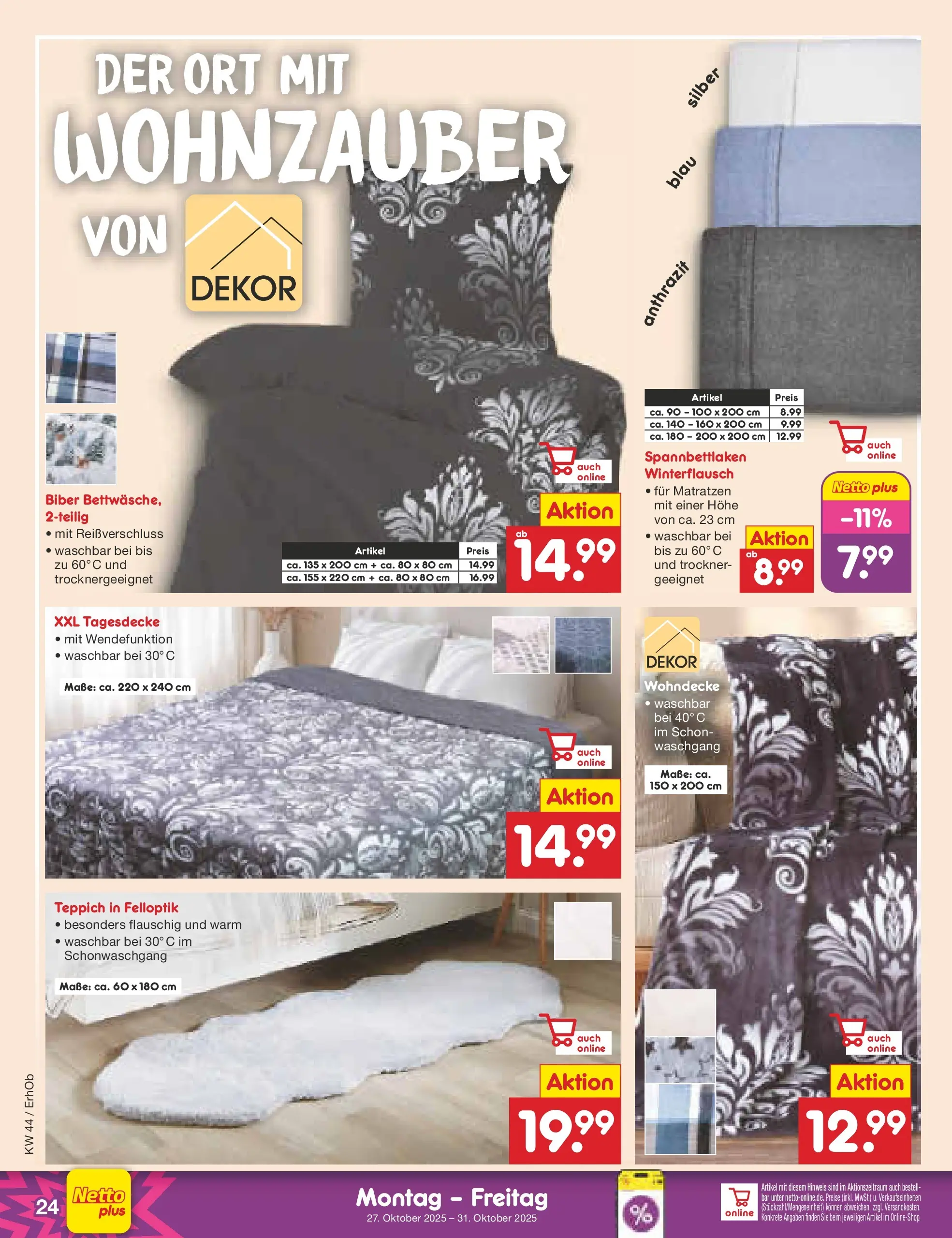 Netto Marken-Discount prospekt Velden	 (ab 27.10.2025) » Angebote | Seite: 26 | Produkte: Trockner, Tagesdecke, Teppich Netto Marken-Discount prospekt Velden	 (ab 27.10.2025) » Angebote | Seite: 26 | Produkte: Trockner, Tagesdecke, Teppich