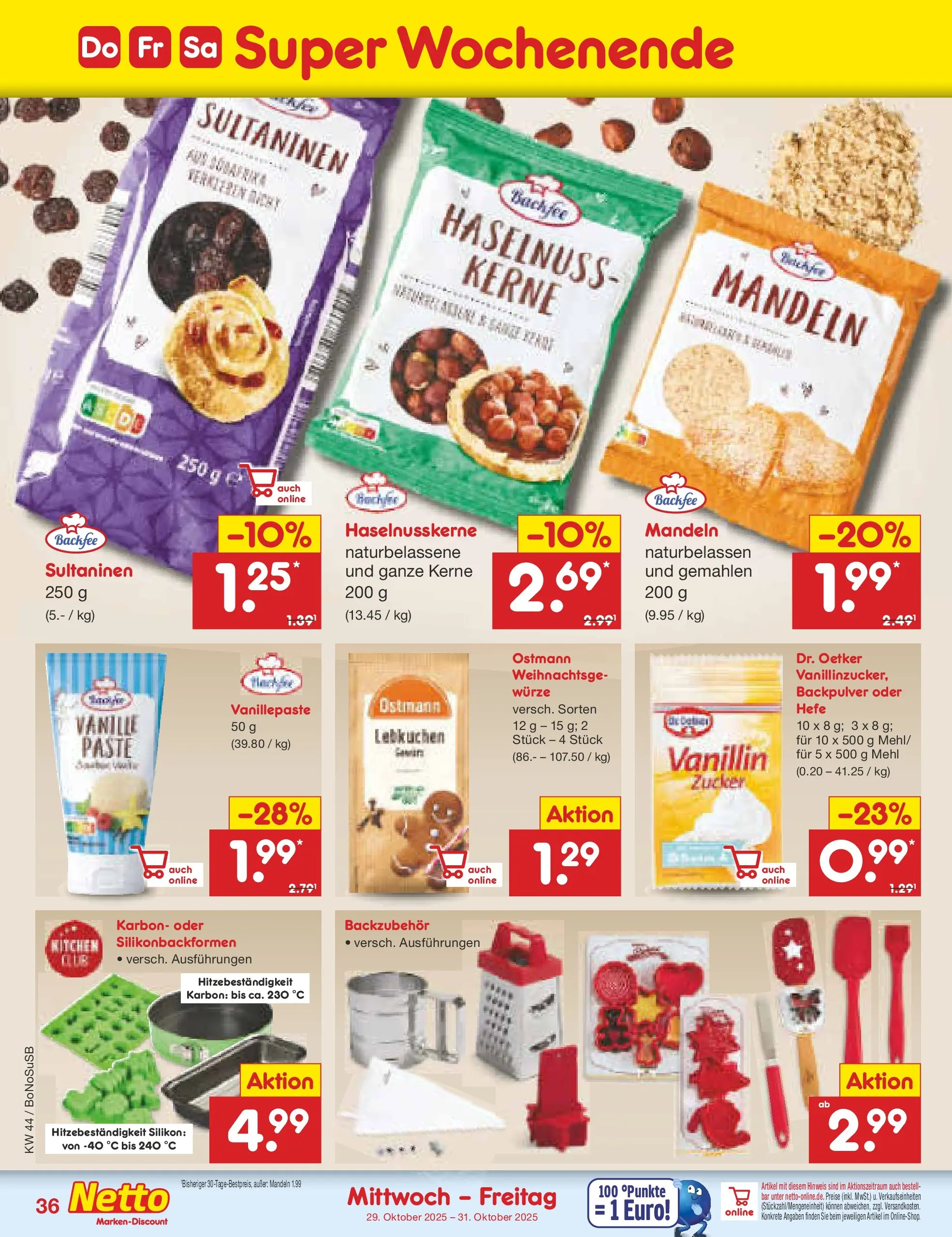 Netto Marken-Discount prospekt Stadtlohn	 (ab 27.10.2025) » Angebote | Seite: 40 | Produkte: Mehl, Mandeln