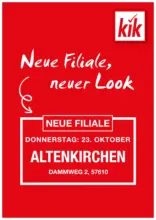 KiK: Neueröffnung in Altenkirchen