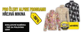 Pro členy alpine programu -50%